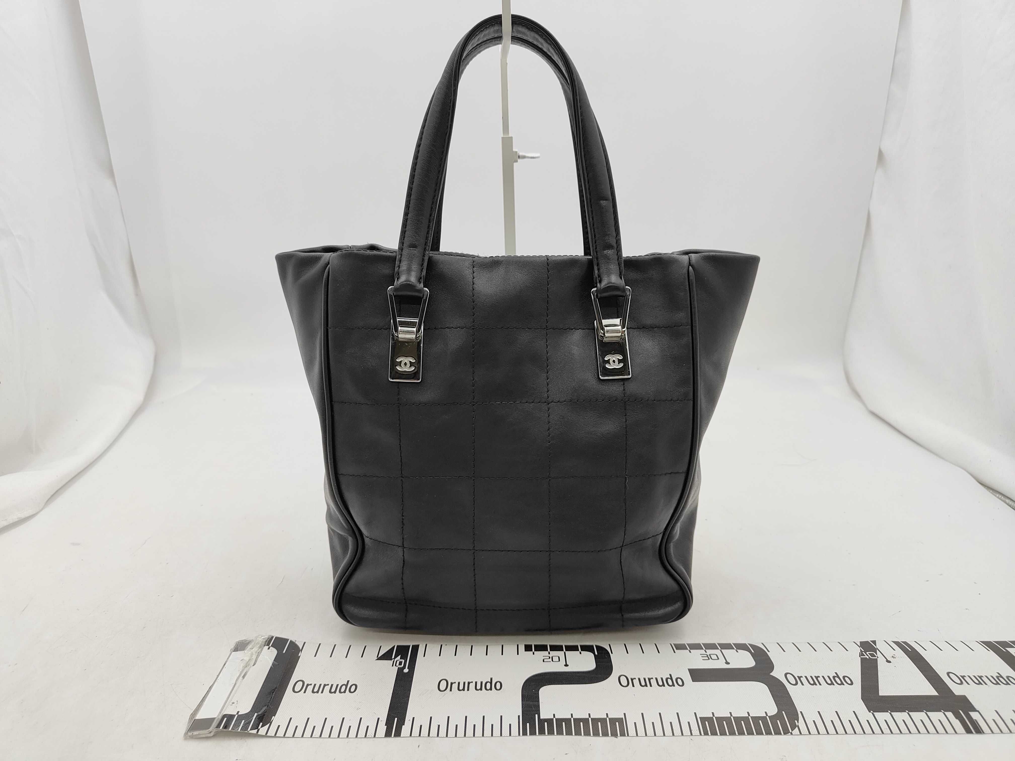 Chocolate Bar Leather Tote Bag — view 2