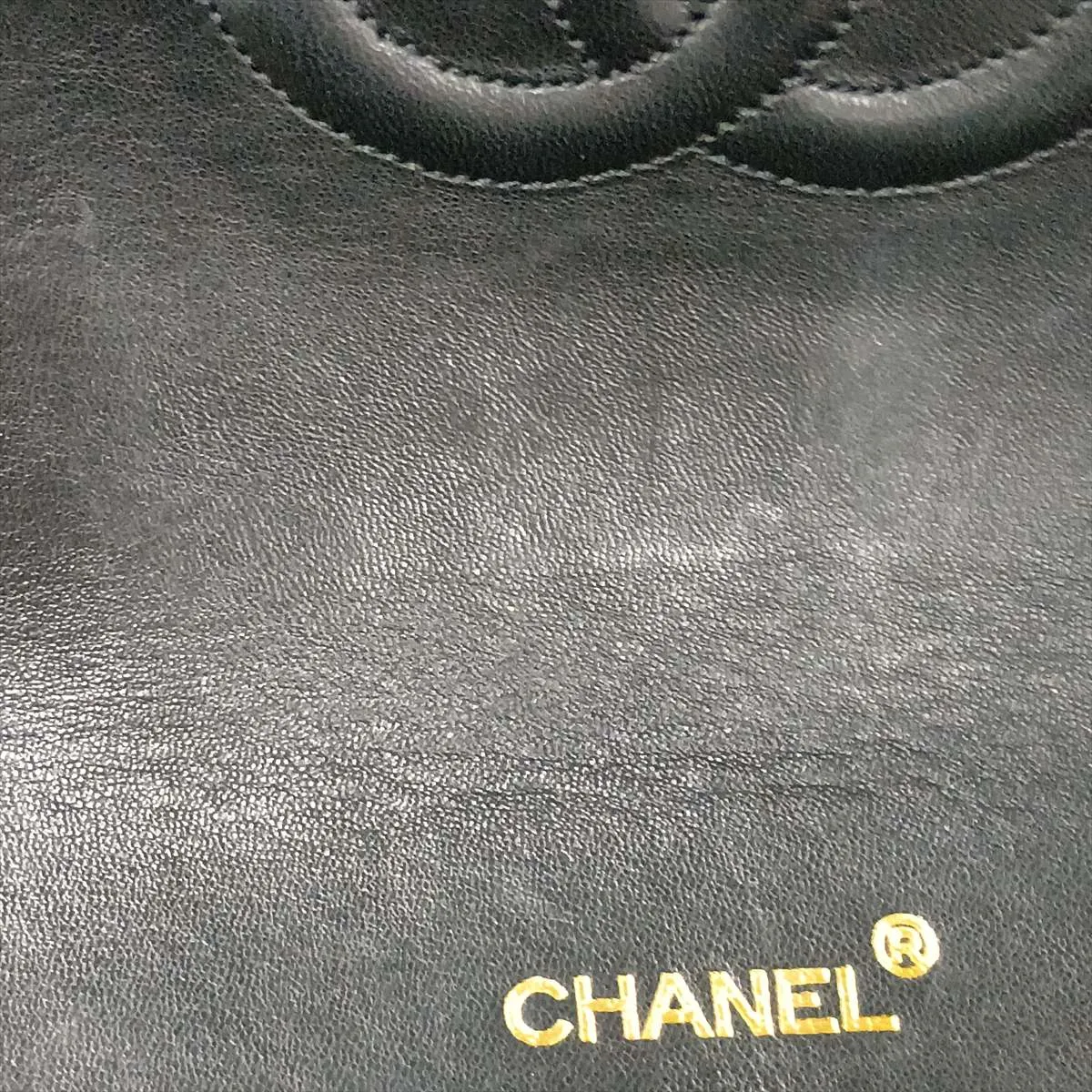 Matelassé Lambskin Single Flap Single Chain Bag, Black with Gold Hardware, Item No. 1383346 (Serial Number 1) — view 14