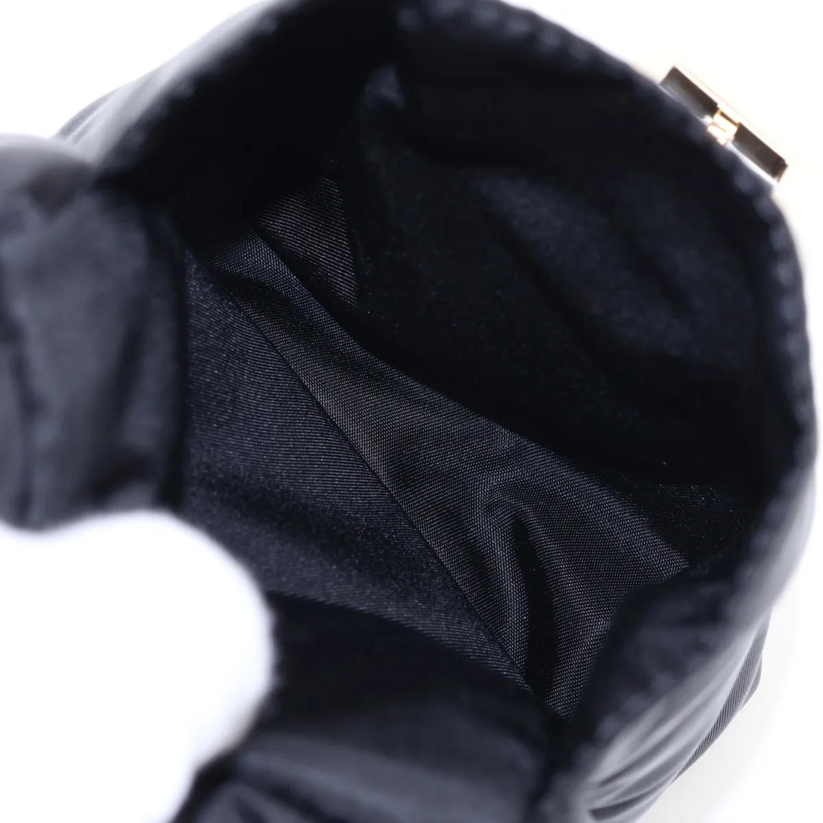 Tessuto Nylon x Leather Shoulder Bag, Black — view 9