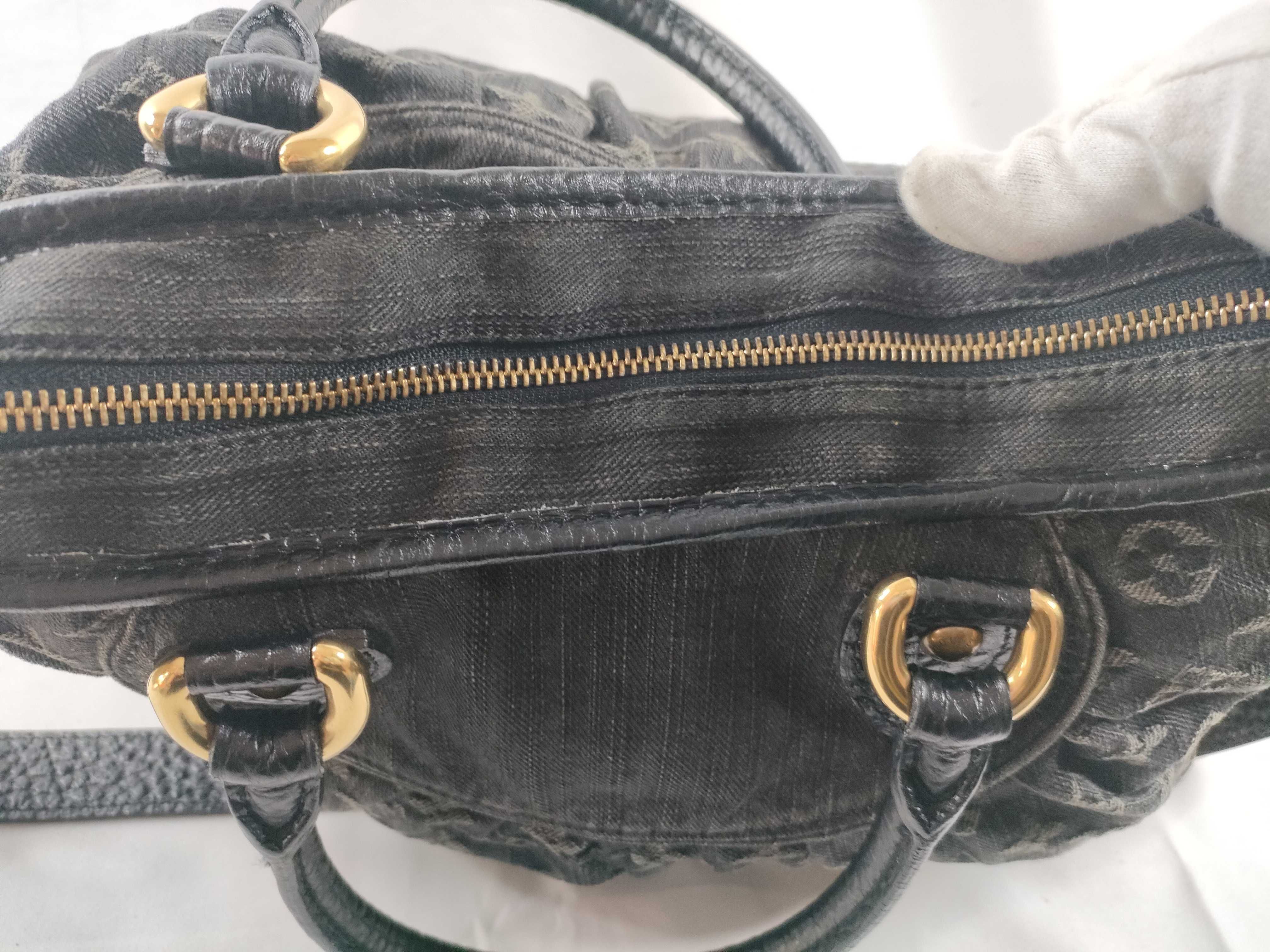 Monogram Denim Neo Cavie Monogram Denim Handbag — view 9