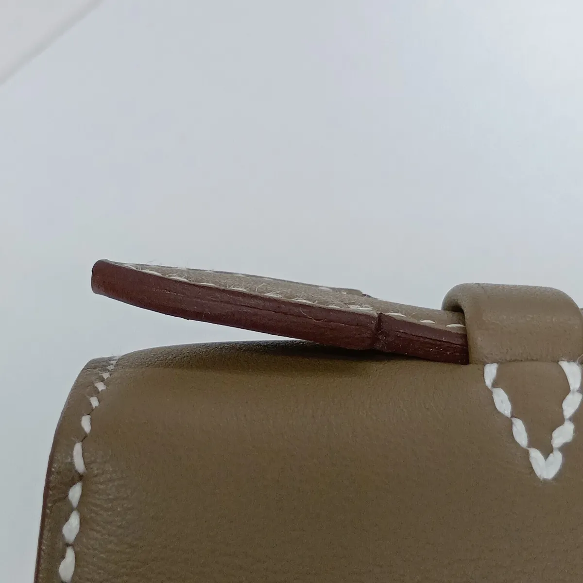 [Individually packaged] Hermes Pochette Kelly Mini, Veau Swift, Etoupe, Silver Hardware, G: 2026 — view 12