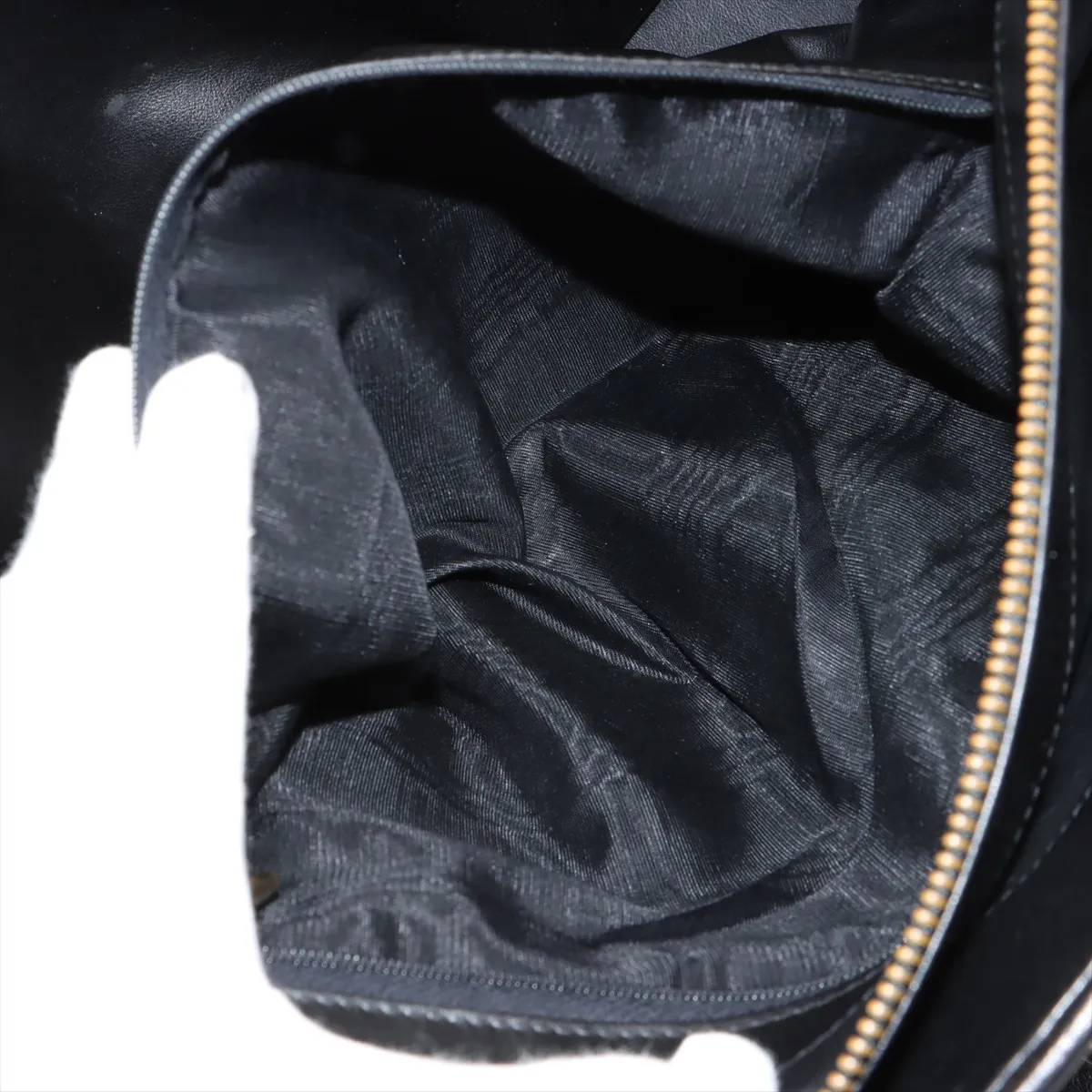 [Individually wrapped] Chanel Supermodel Leather Chain Tote Bag Bicolore Black Gold Hardware — view 10