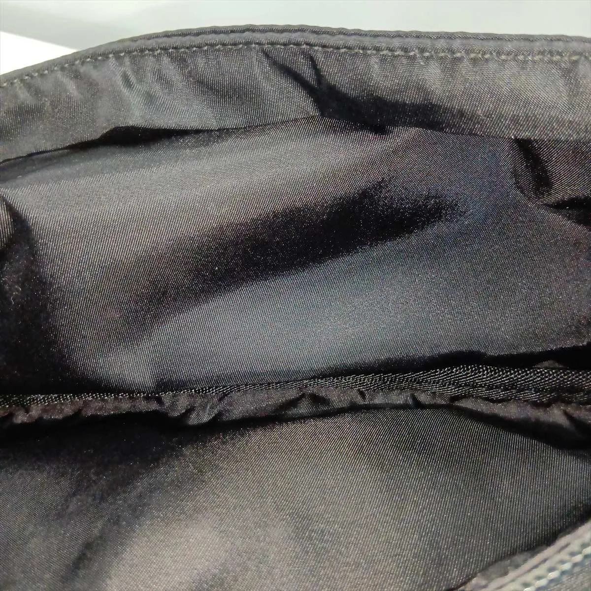 Tessuto Nylon x Leather Body Bag, Black — view 9