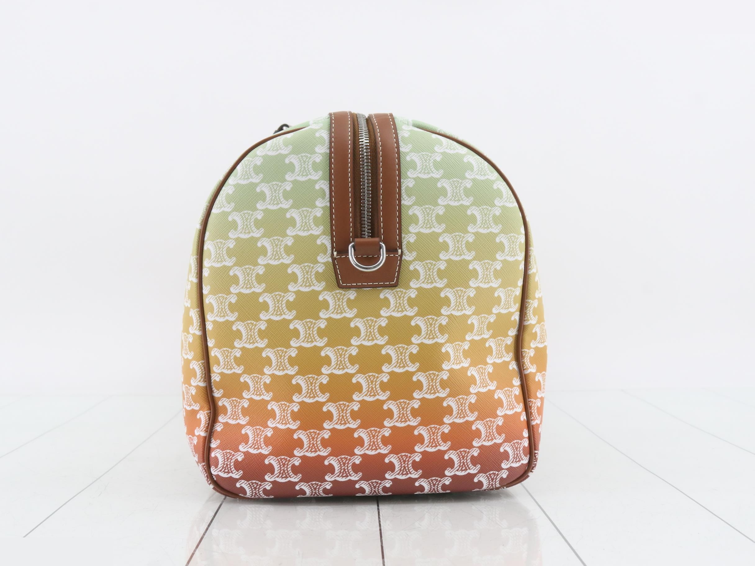 Triomphe Boston Bag, PVC/Leather, Gradient — view 3