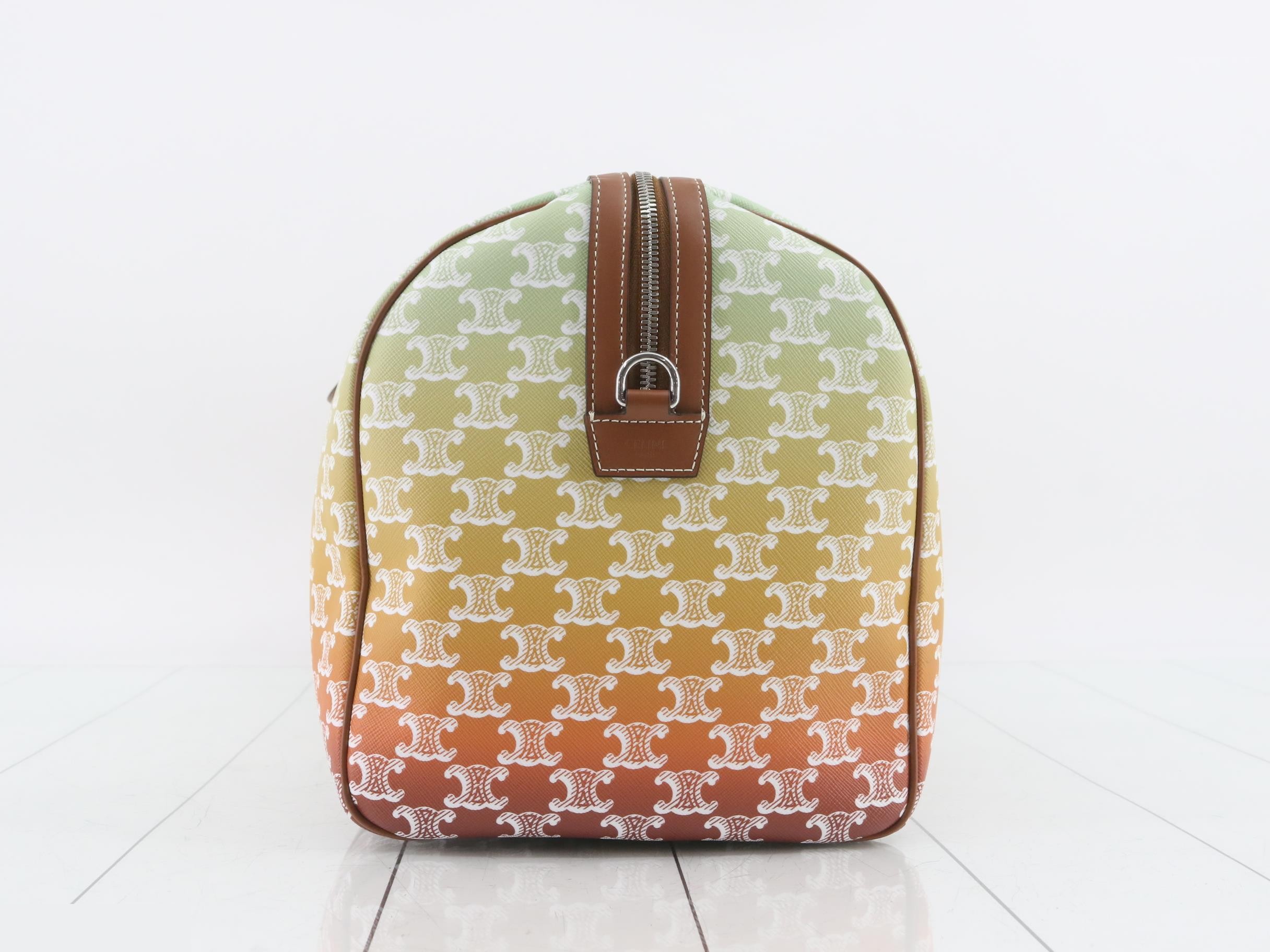Triomphe Boston Bag, PVC/Leather, Gradient — view 4