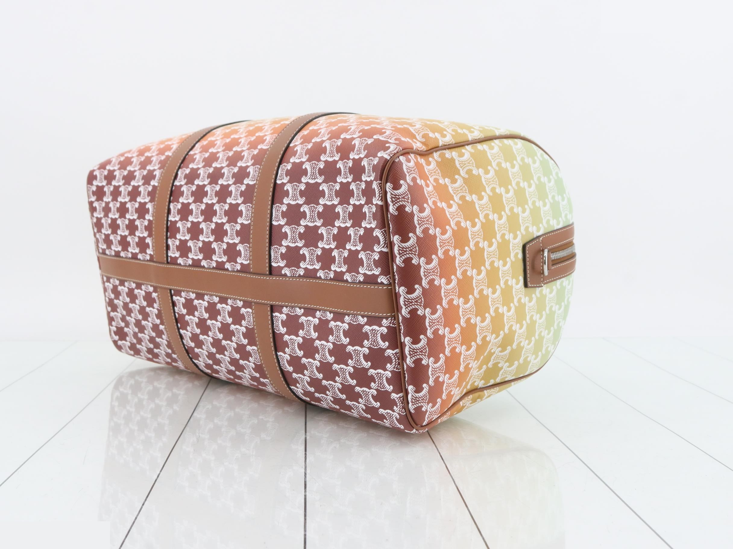Triomphe Boston Bag, PVC/Leather, Gradient — view 6
