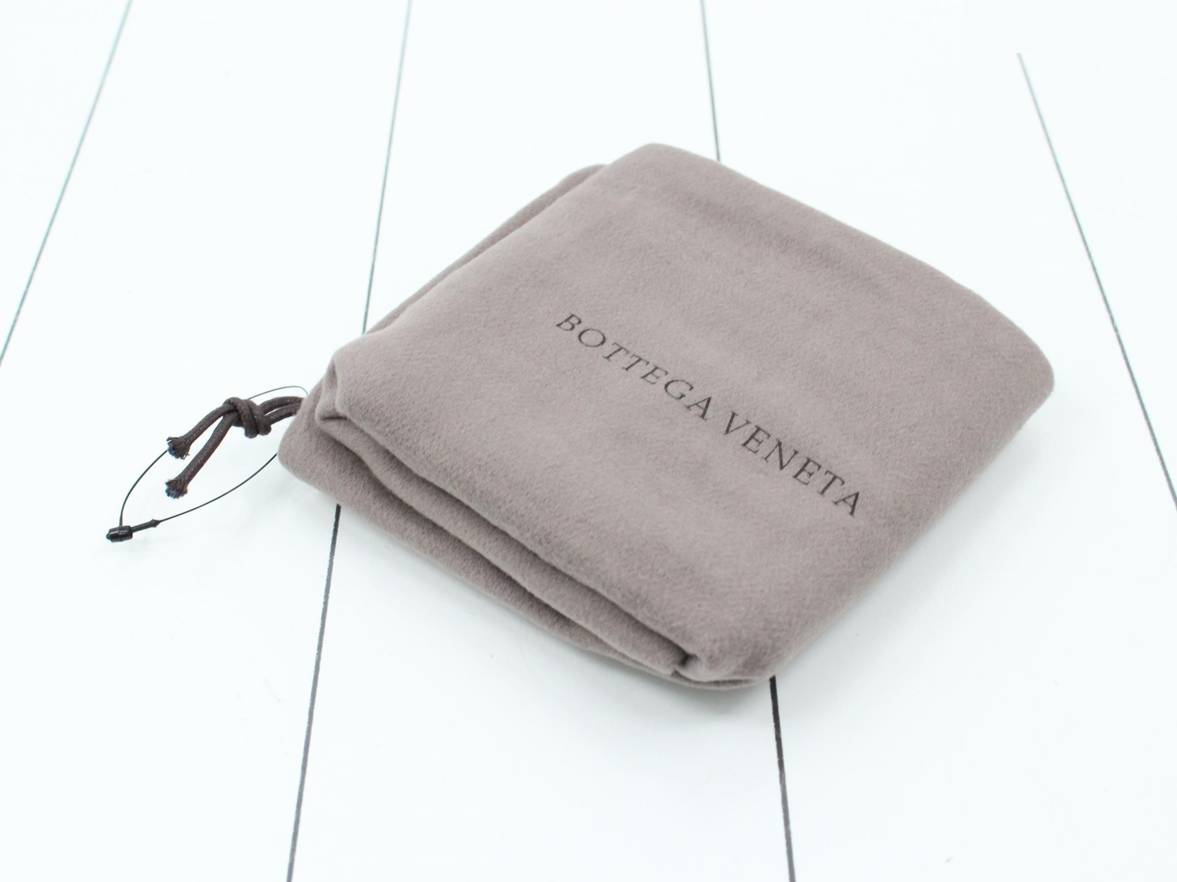 Maxi Intrecciato Clutch Bag, Leather, Brown — view 7