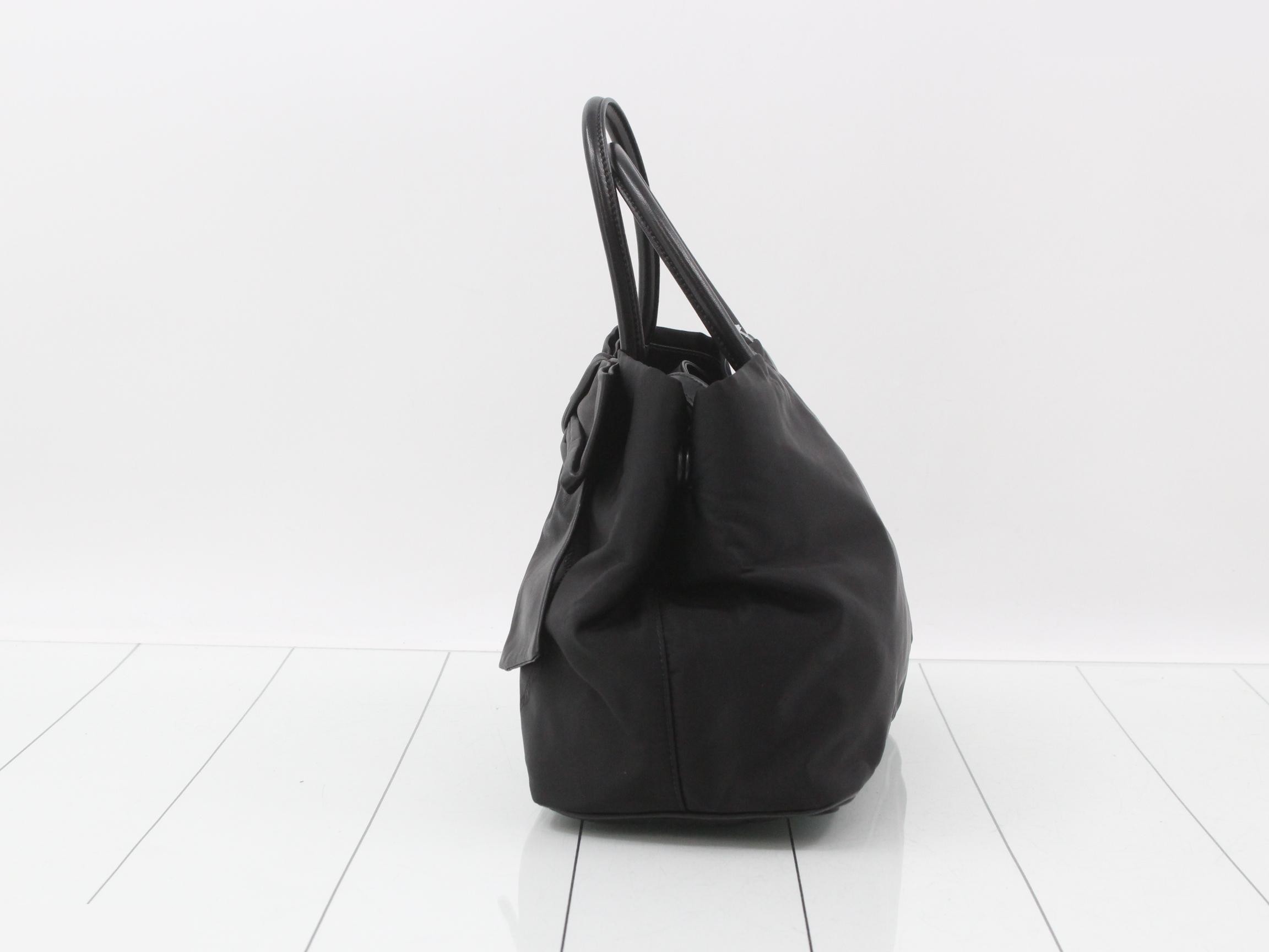 2-way Ribbon Leather x Nylon Shoulder Bag — view 3