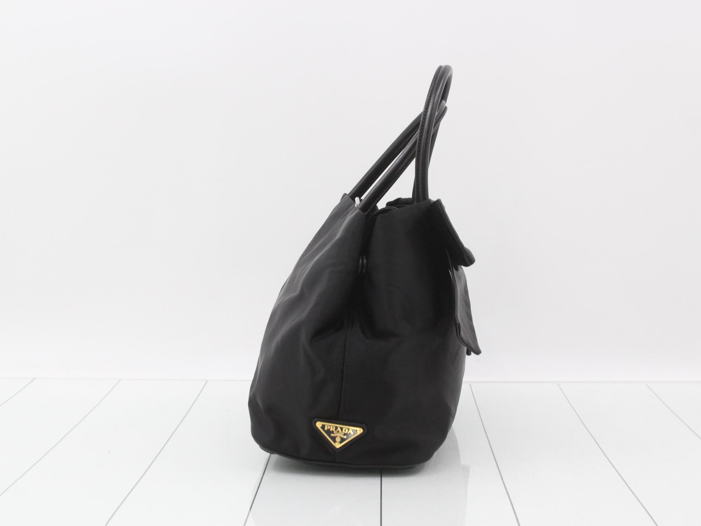 2-way Ribbon Leather x Nylon Shoulder Bag — view 4
