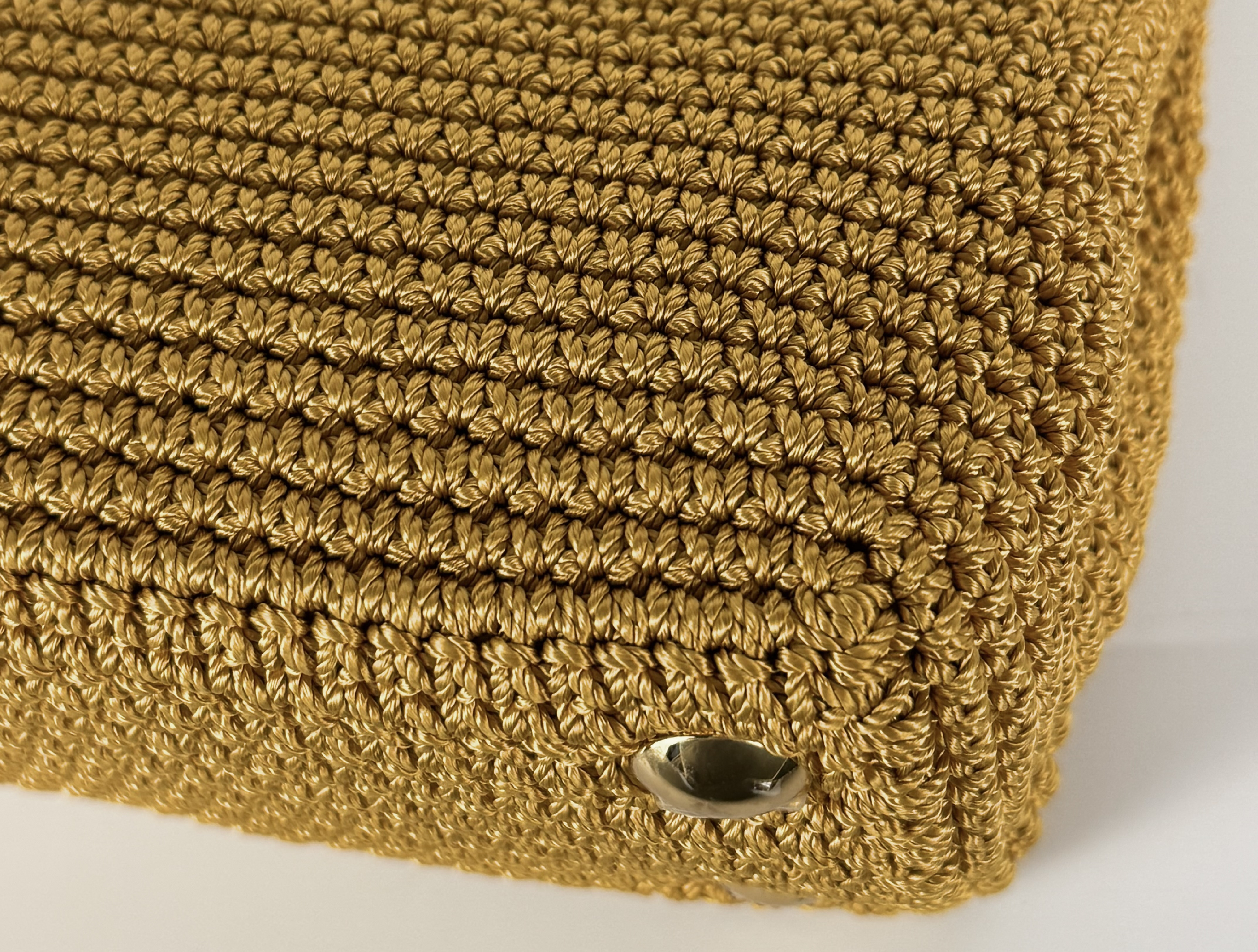 Peekaboo Mini Raffia x Leather White 2-Way Shoulder Bag with Gold Hardware (with protective film) — view 3