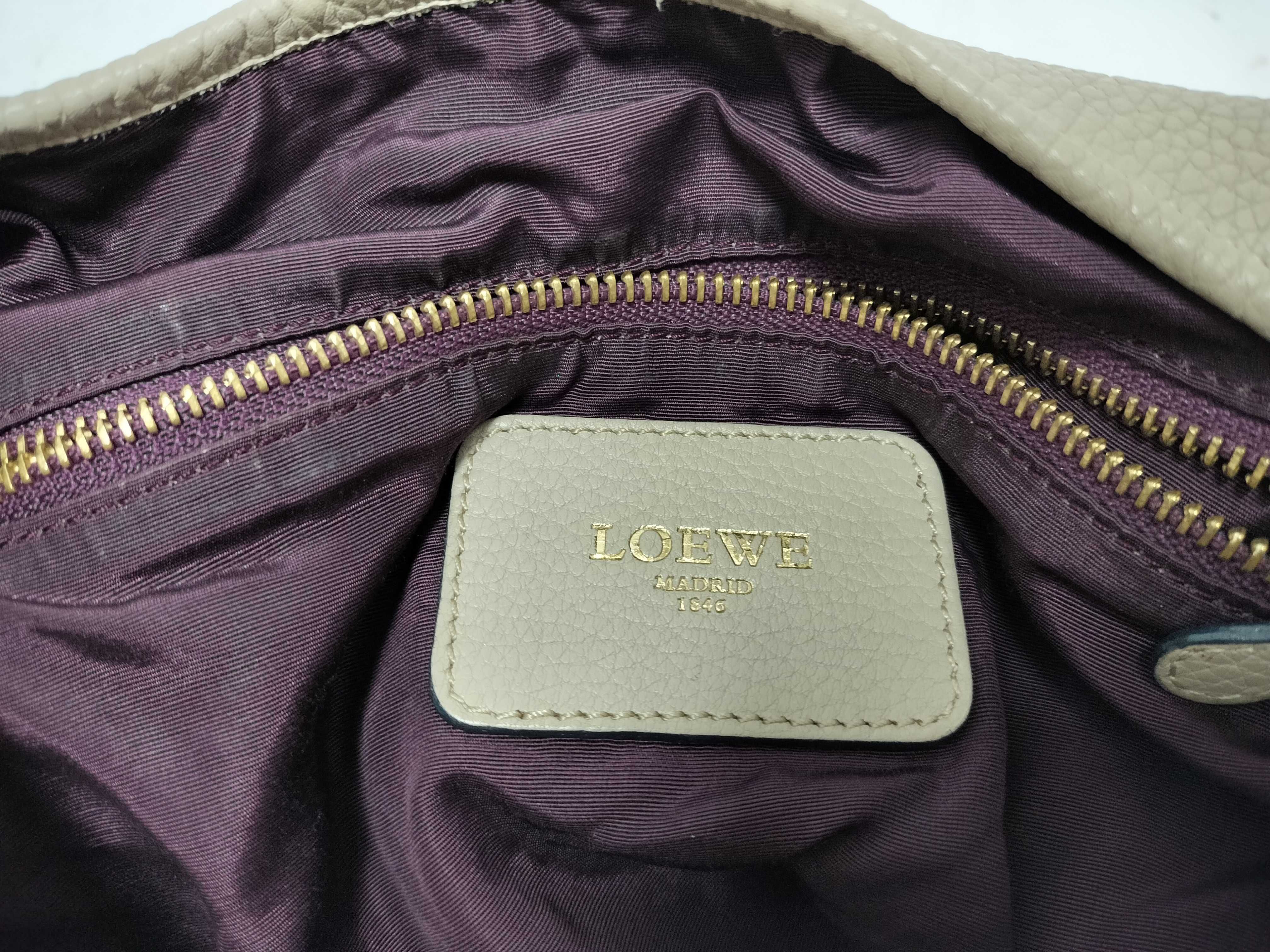 Callie Leather Handbag, Beige — view 12