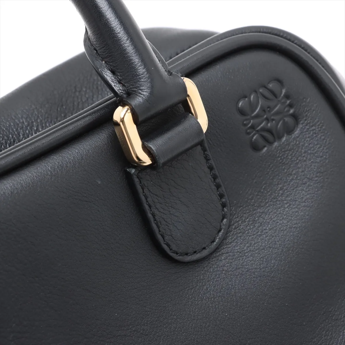 Amazona 28 Leather 2-Way Handbag, Black — view 11