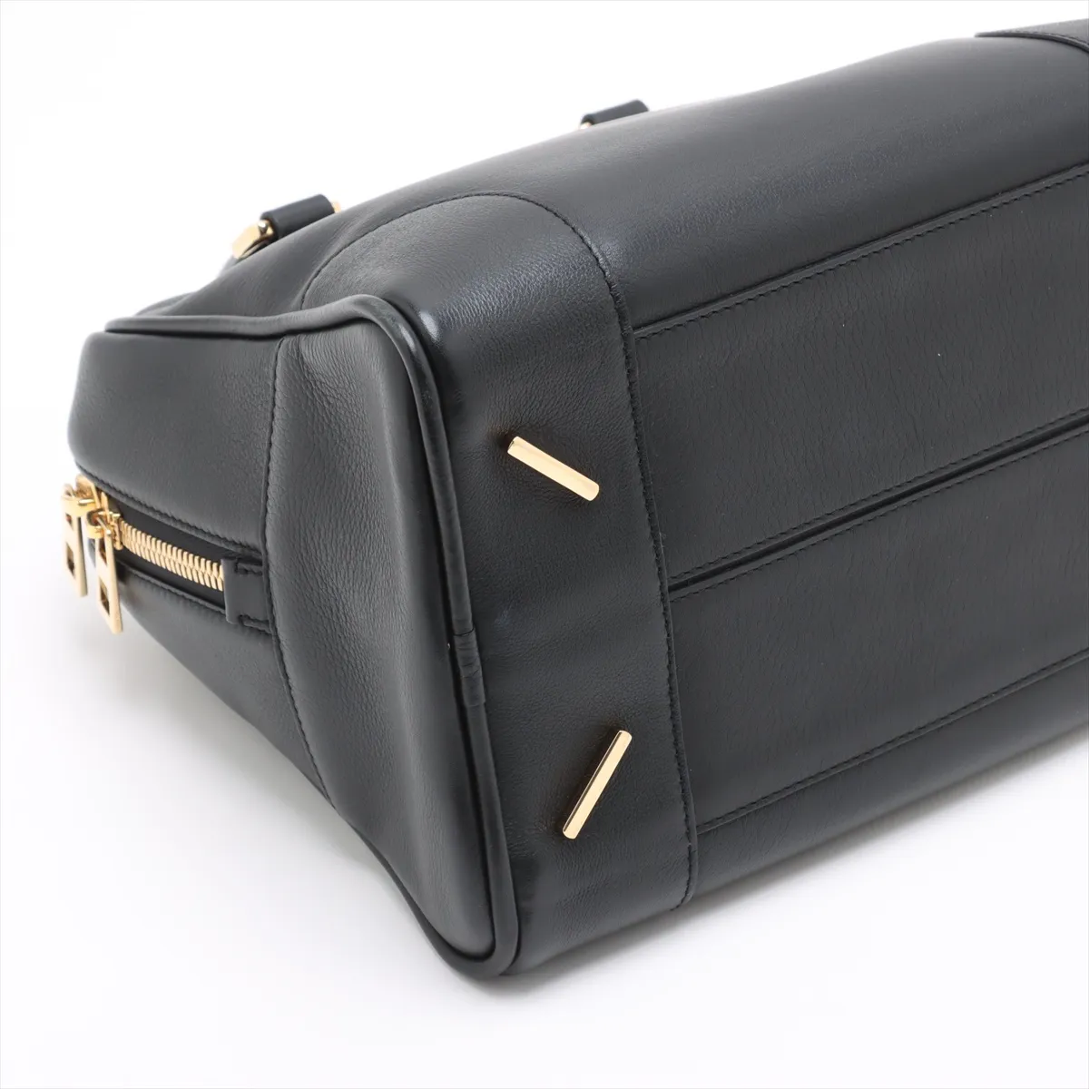 Amazona 28 Leather 2-Way Handbag, Black — view 4