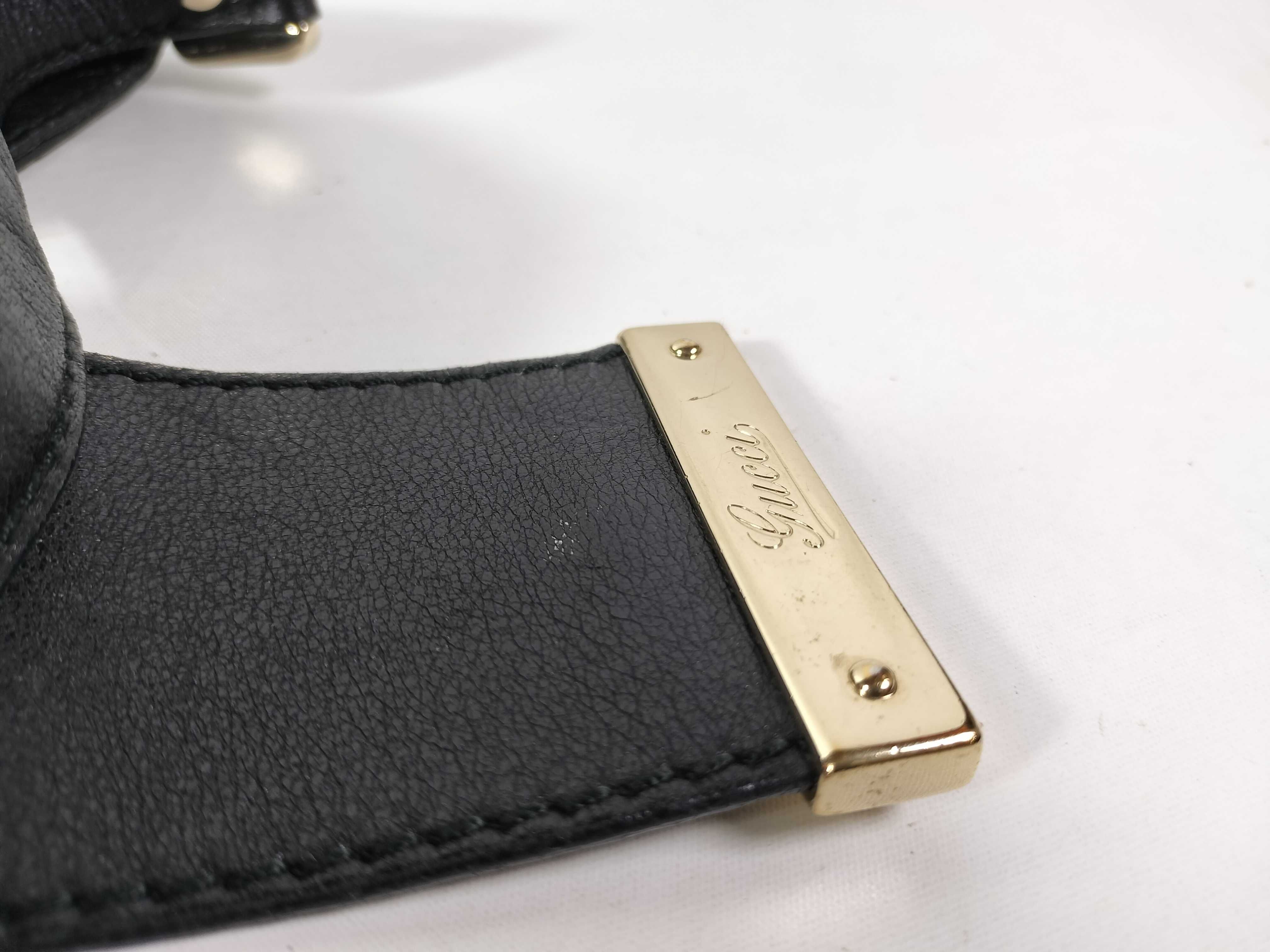 Guccissima One-Shoulder Bag, Guccissima Leather, Black, GG Pattern Shoulder Bag — view 12