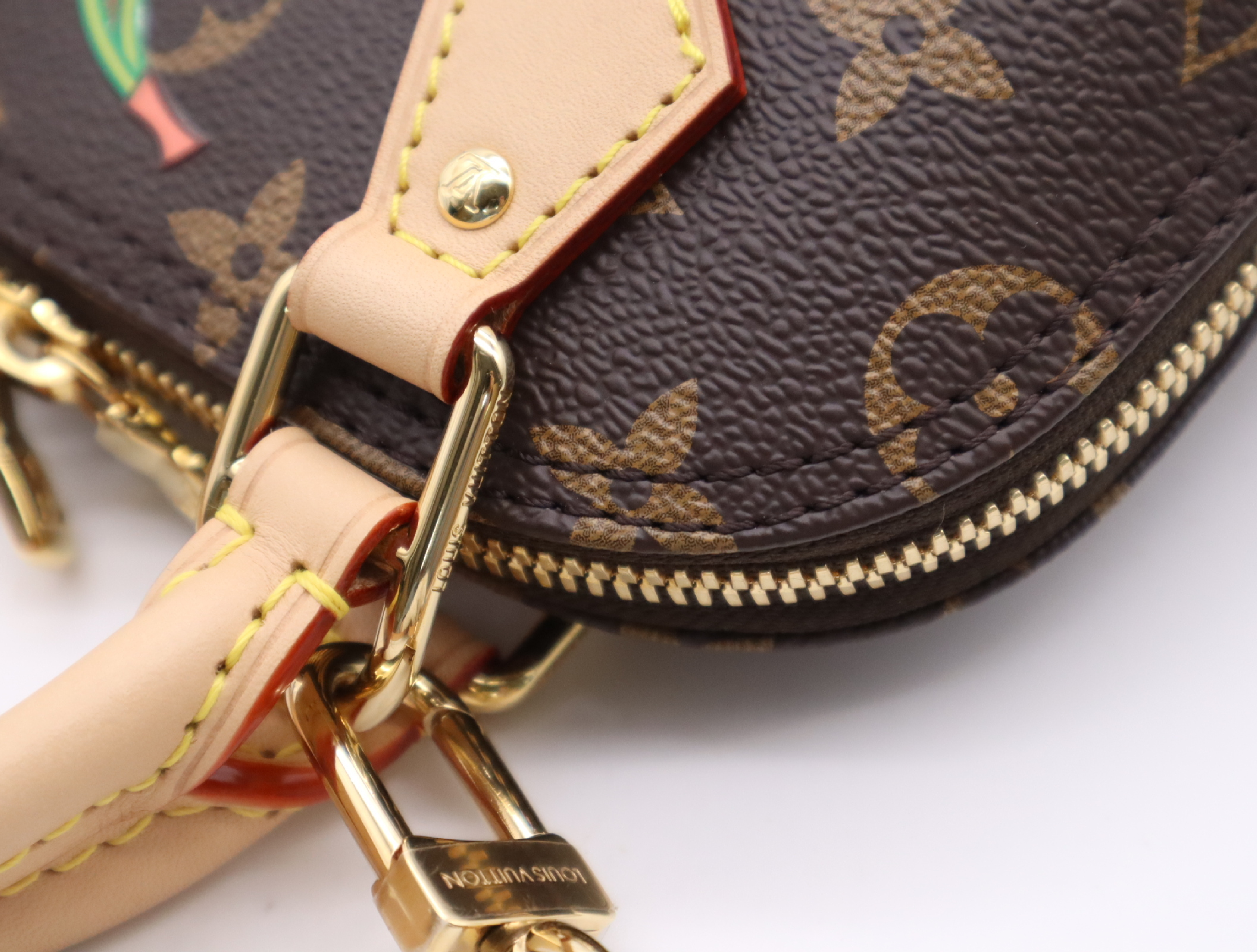 M13416 Monogram LV x TM Nano Alma Handbag with Shoulder Strap and Dust Bag — view 9