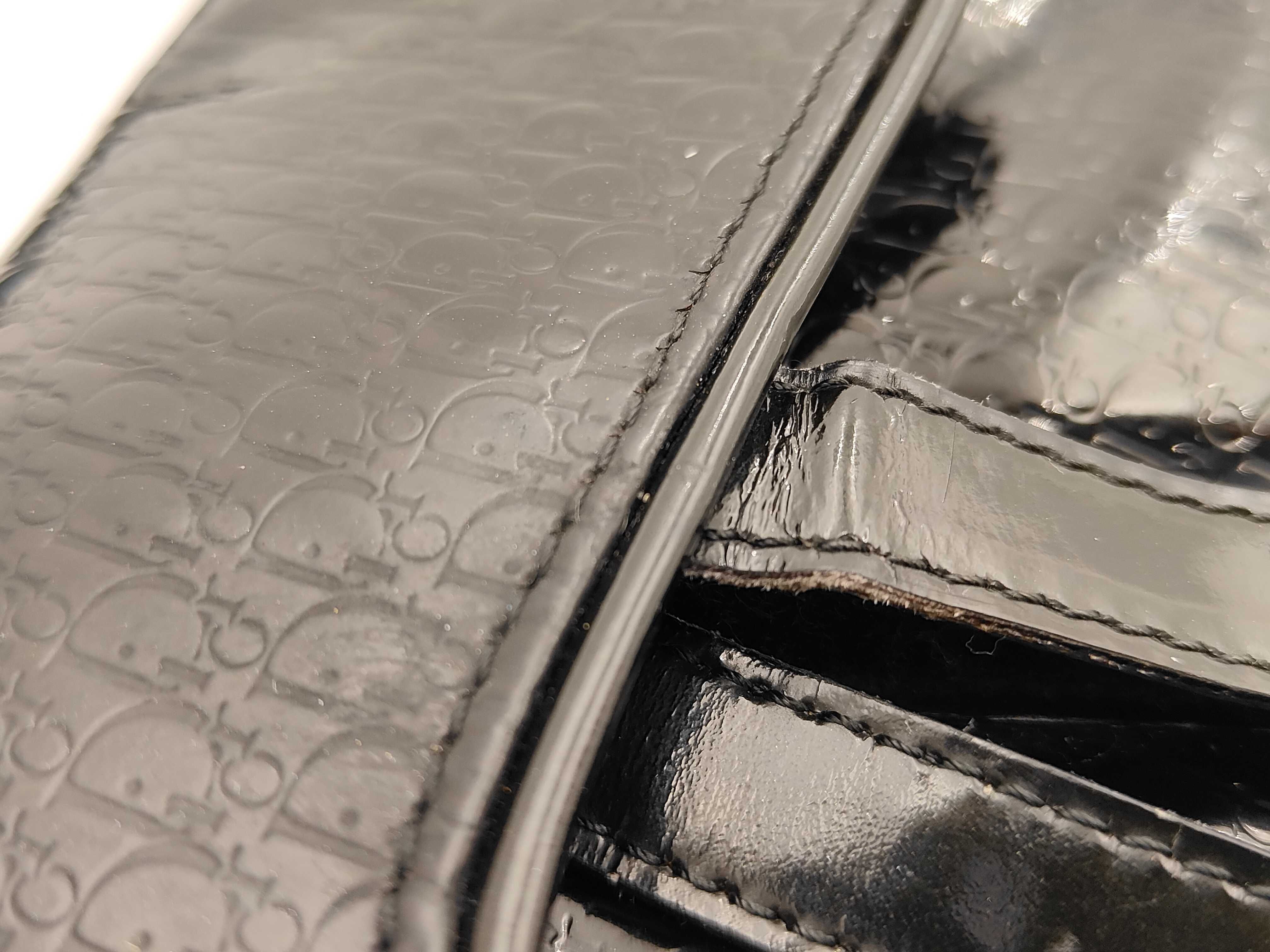 Saddle Bag Enamel Black Shoulder Bag — view 15