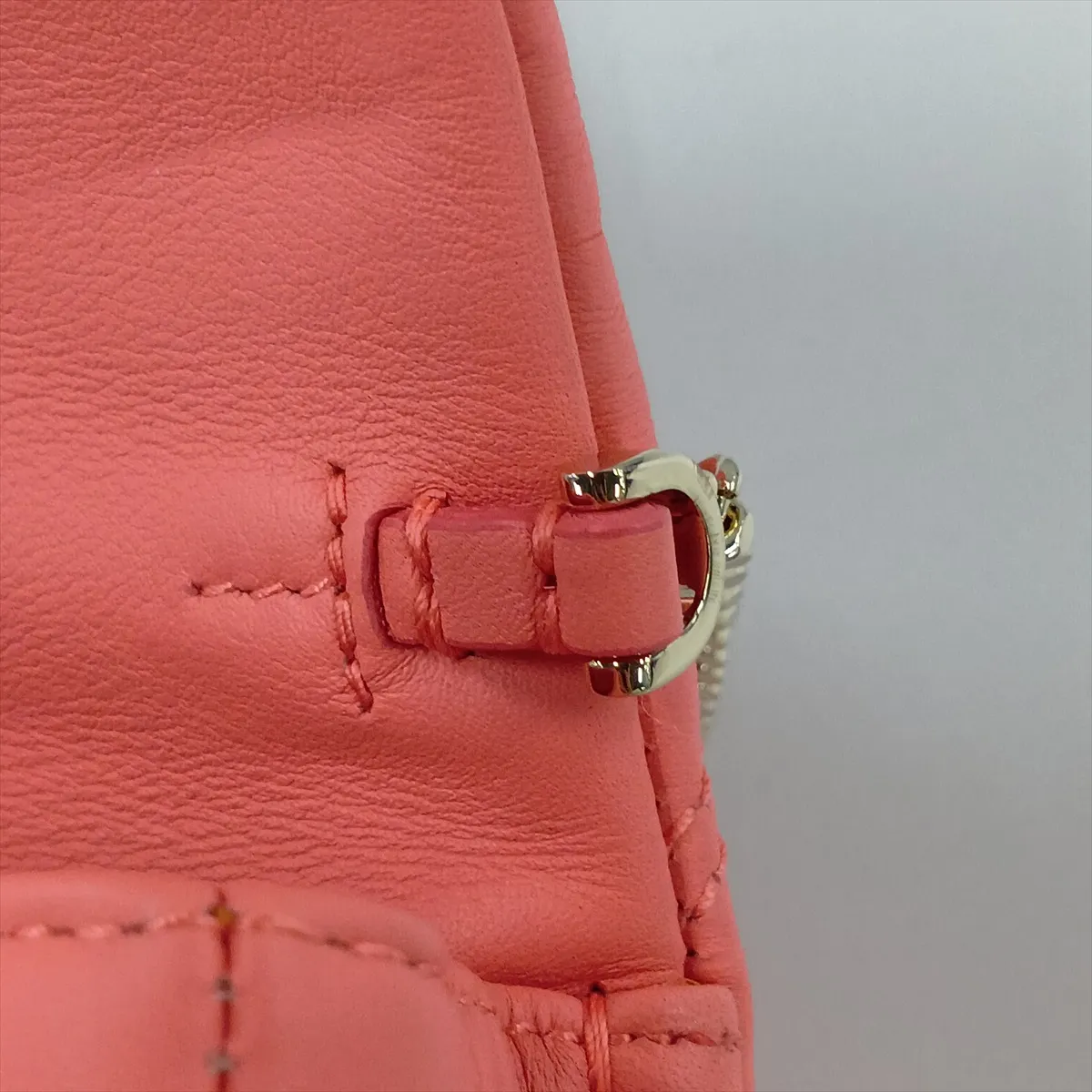 Serpenti Cabochon Leather Chain Shoulder Bag, Orange — view 12
