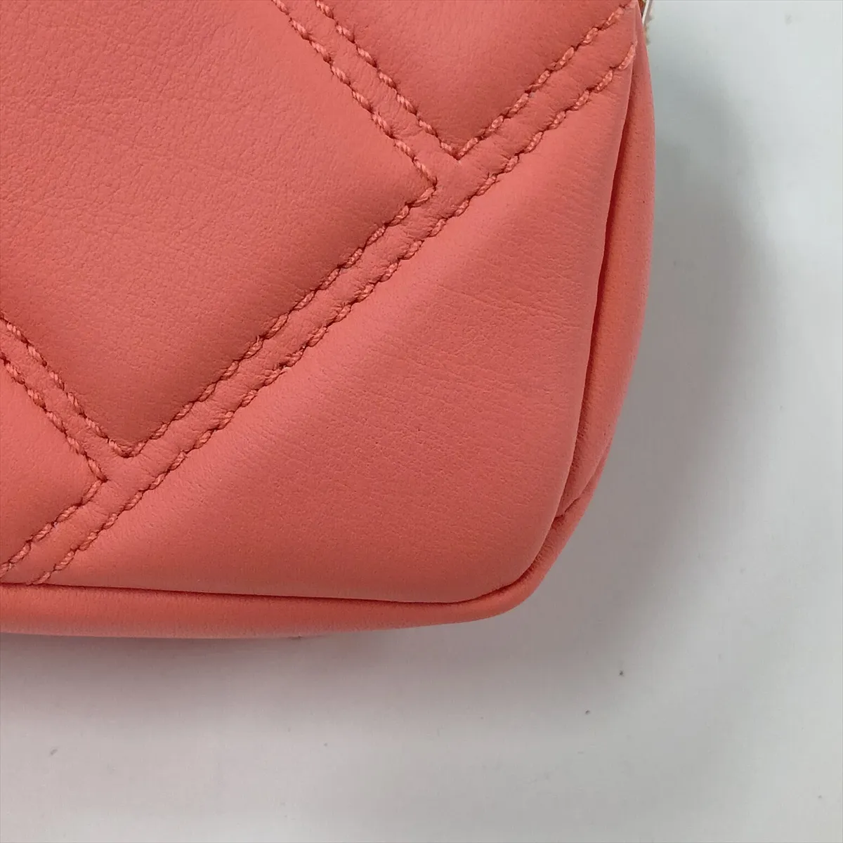 Serpenti Cabochon Leather Chain Shoulder Bag, Orange — view 13