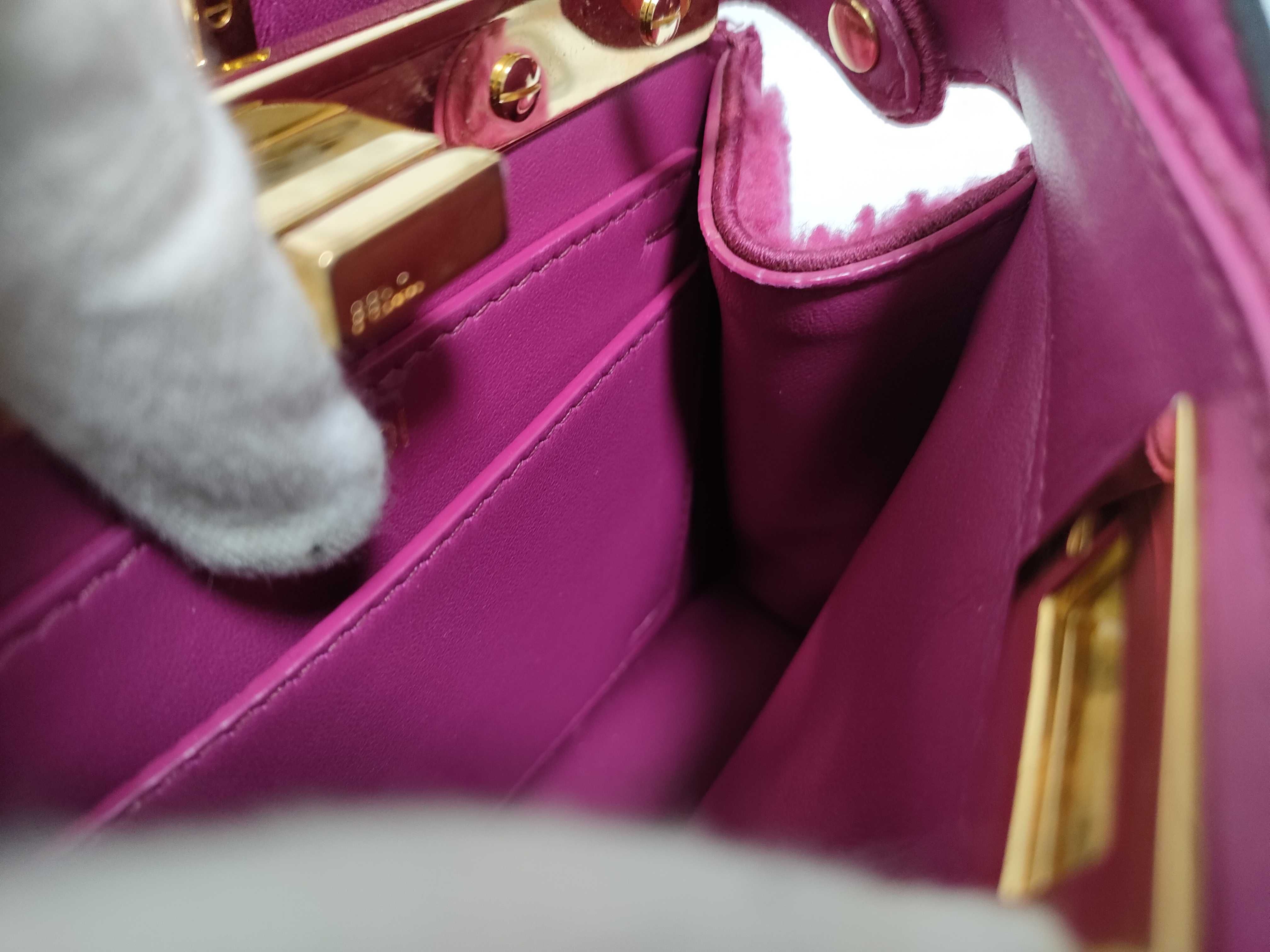 Peekaboo I.U Petite Mouton 2-Way Handbag, Pink — view 11