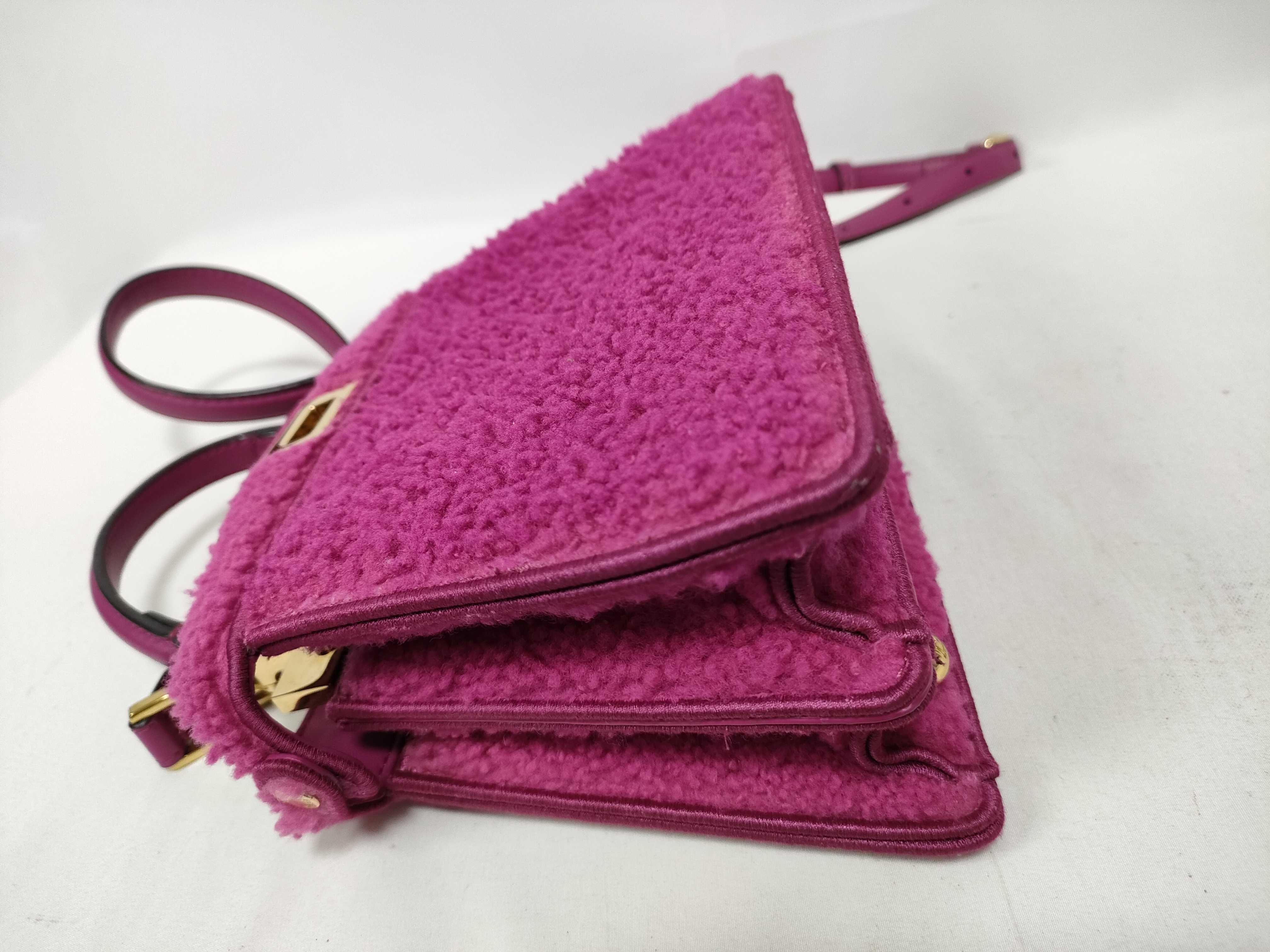 Peekaboo I.U Petite Mouton 2-Way Handbag, Pink — view 5
