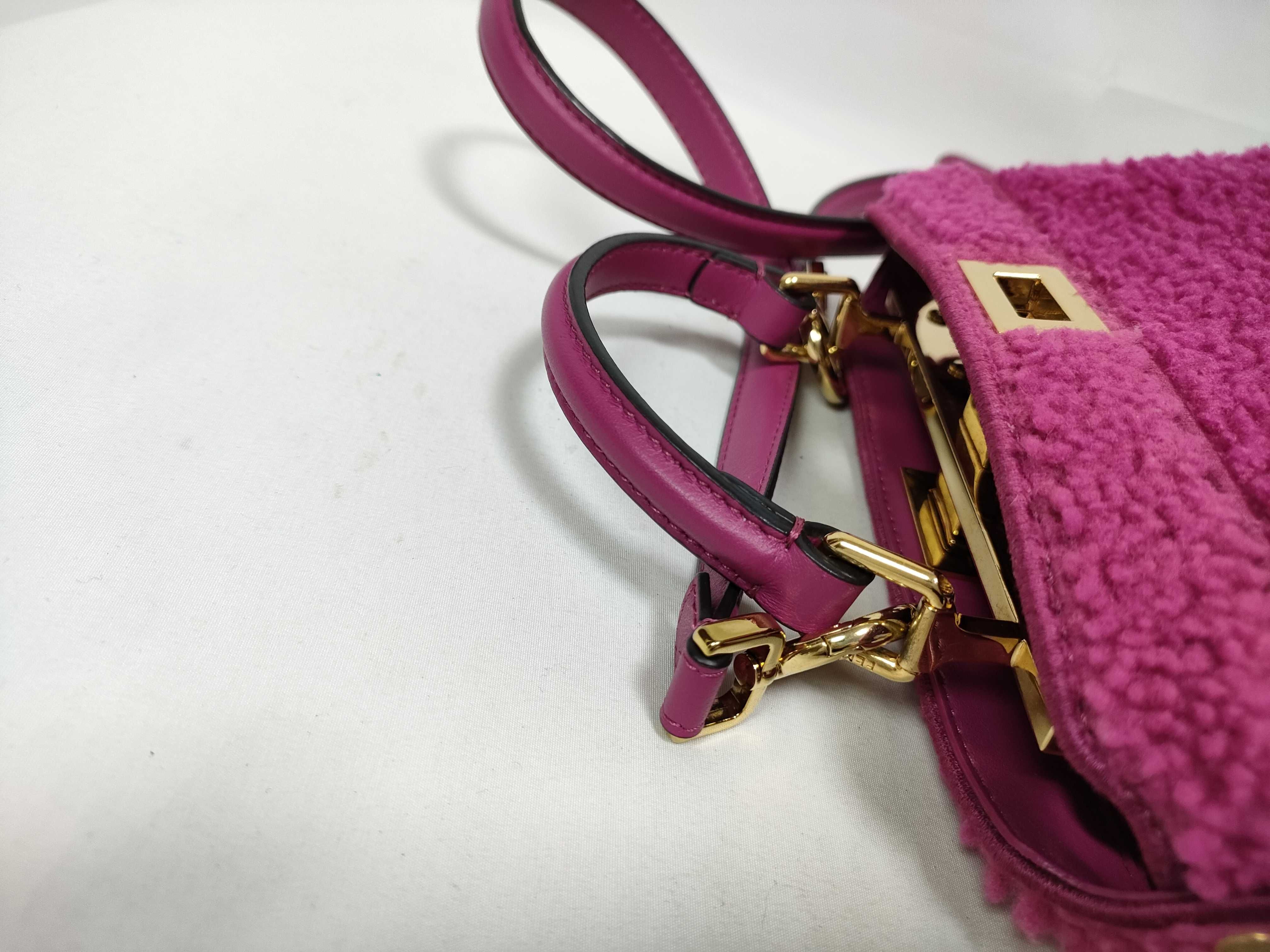 Peekaboo I.U Petite Mouton 2-Way Handbag, Pink — view 7