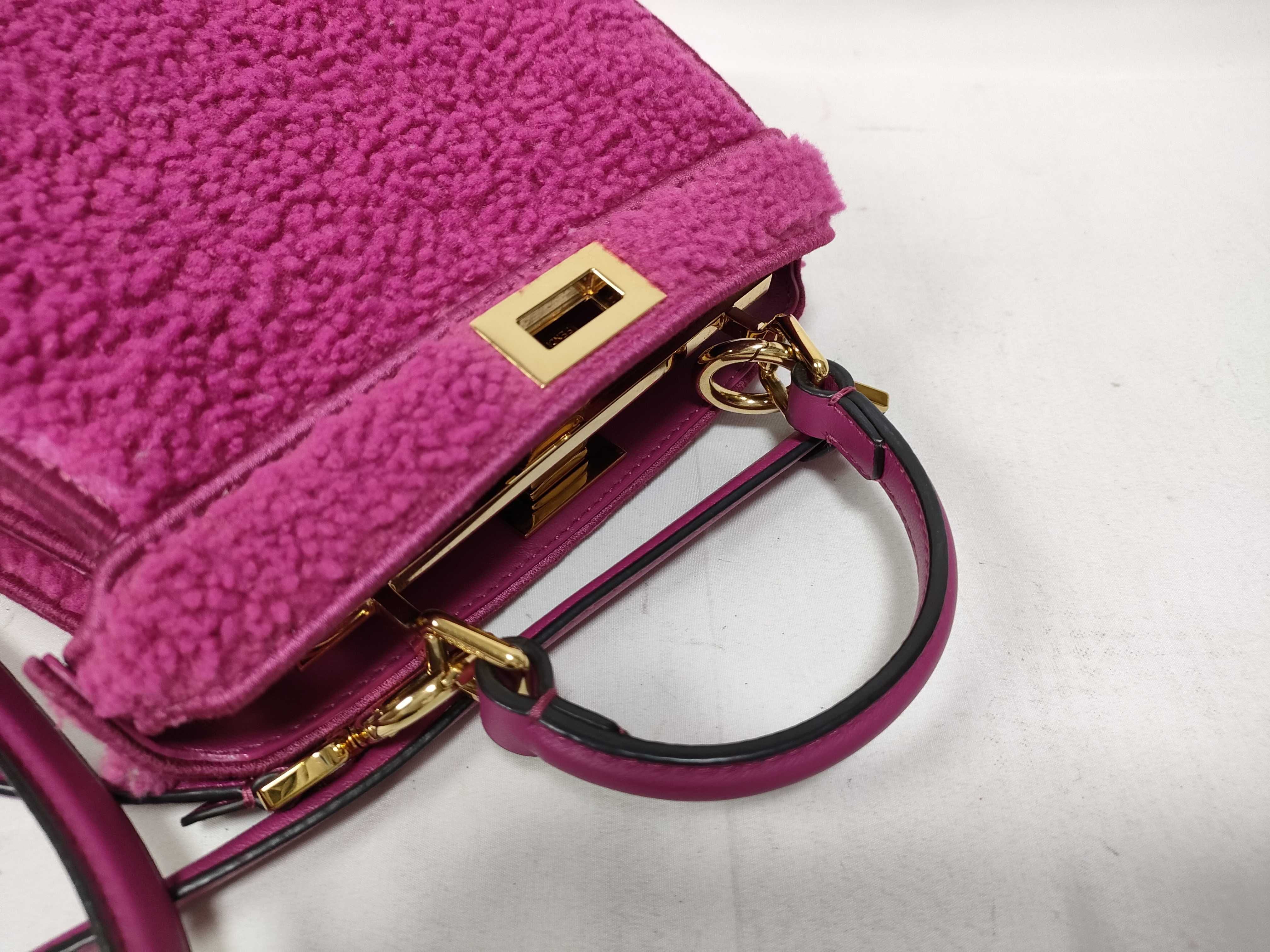Peekaboo I.U Petite Mouton 2-Way Handbag, Pink — view 9
