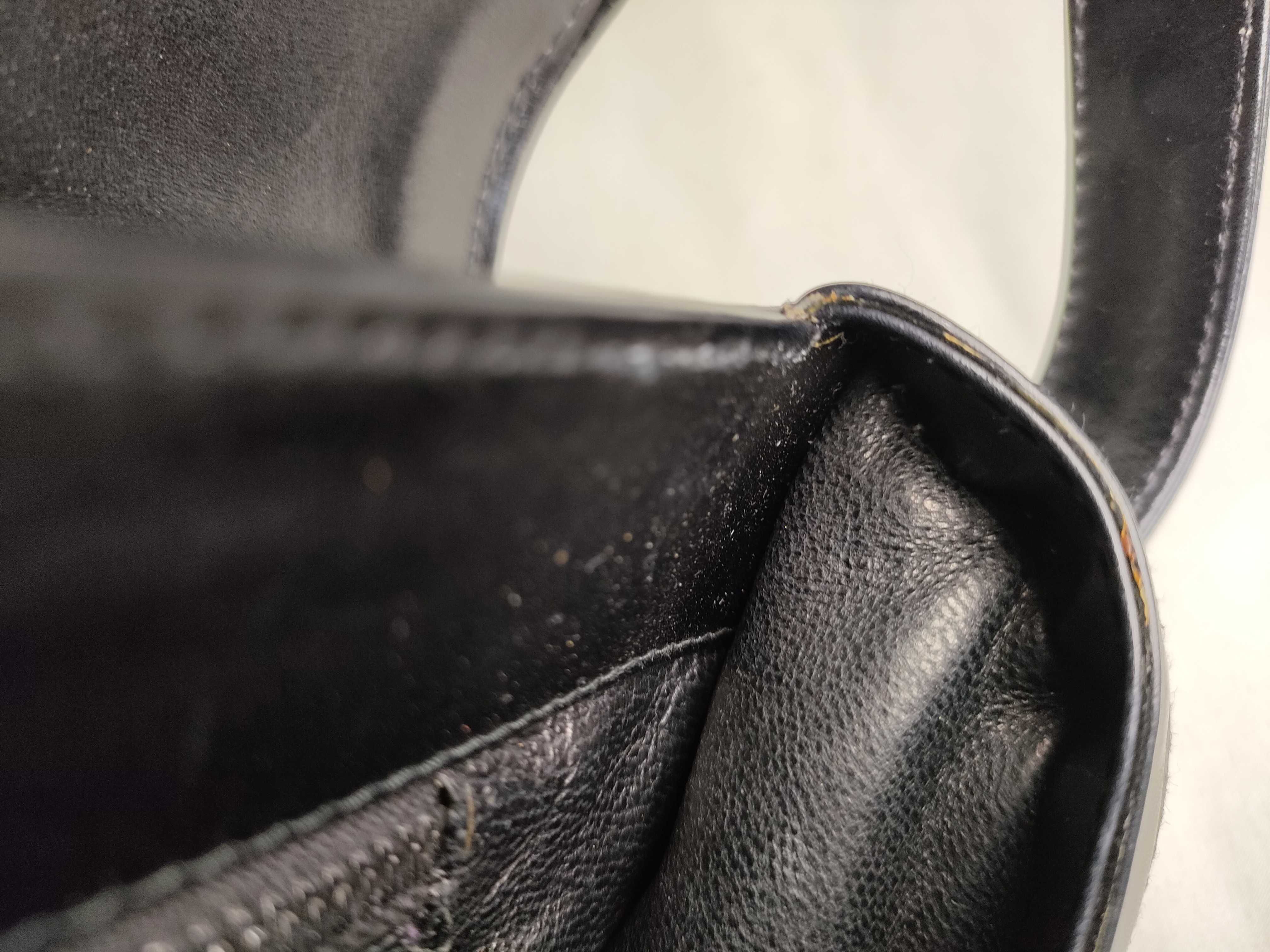 All-Leather Shoulder Bag, Black — view 9