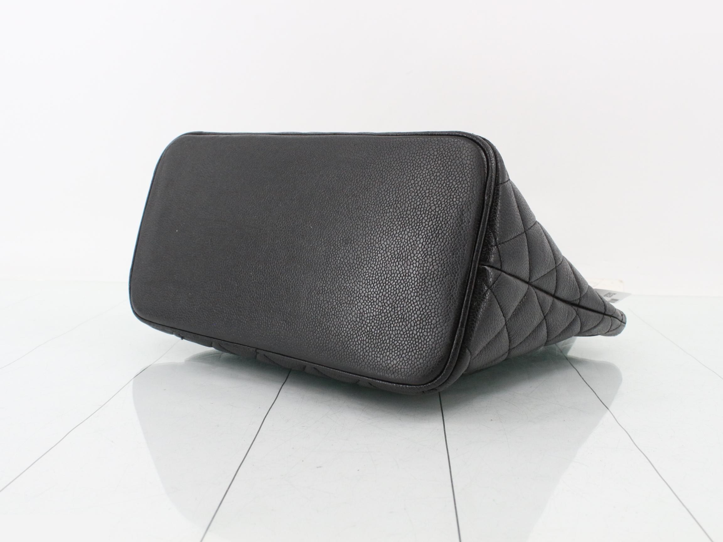 Matelassé Caviar Skin Reissue Tote, Black, Series 6 — view 6