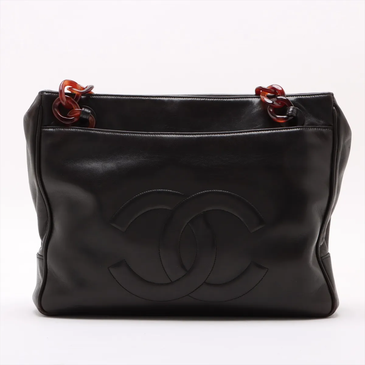 Cocomark Lambskin Chain Shoulder Bag Brown 3132345 No. 3 — view 2