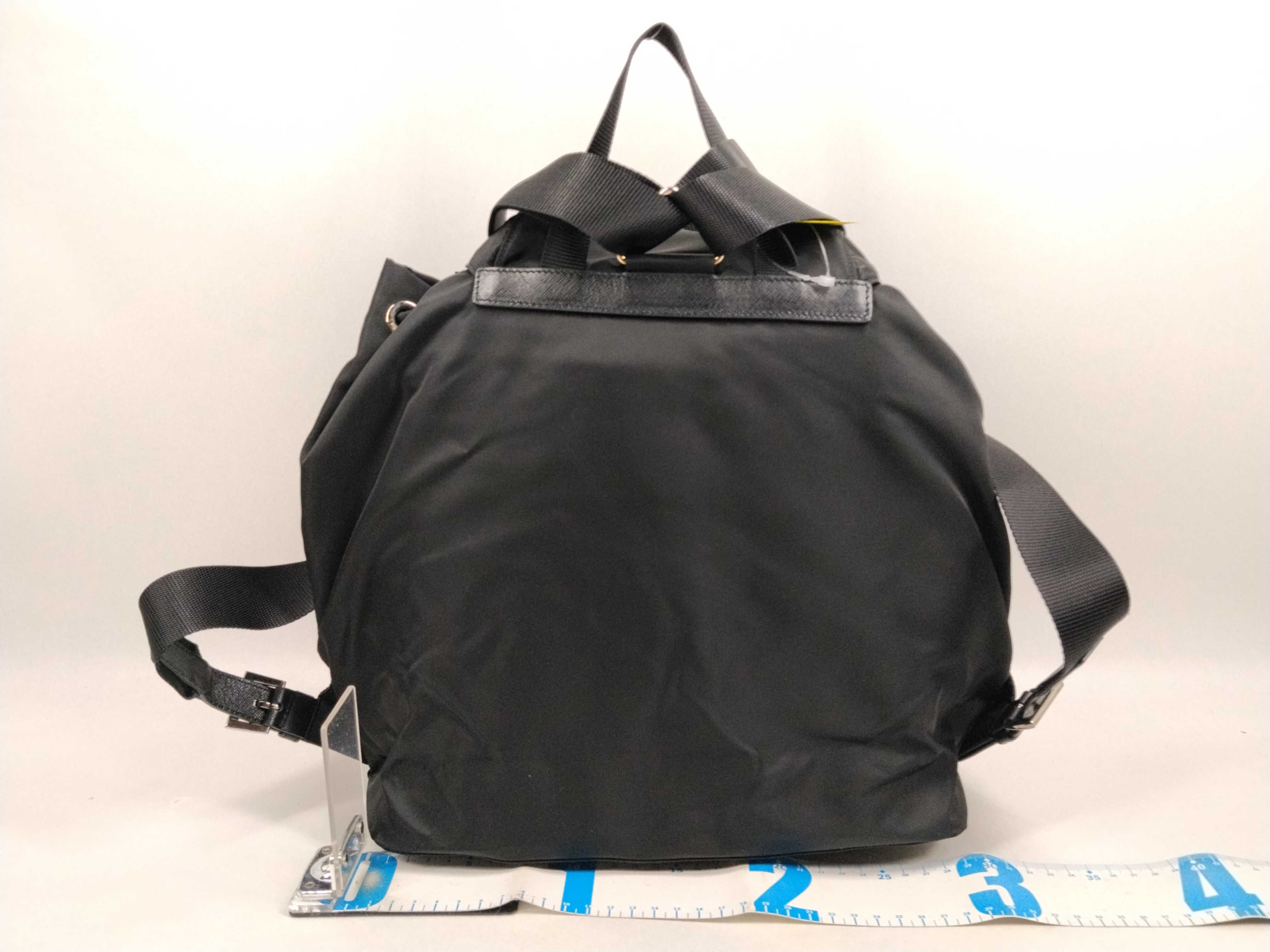 Nylon Backpack, Black — view 2