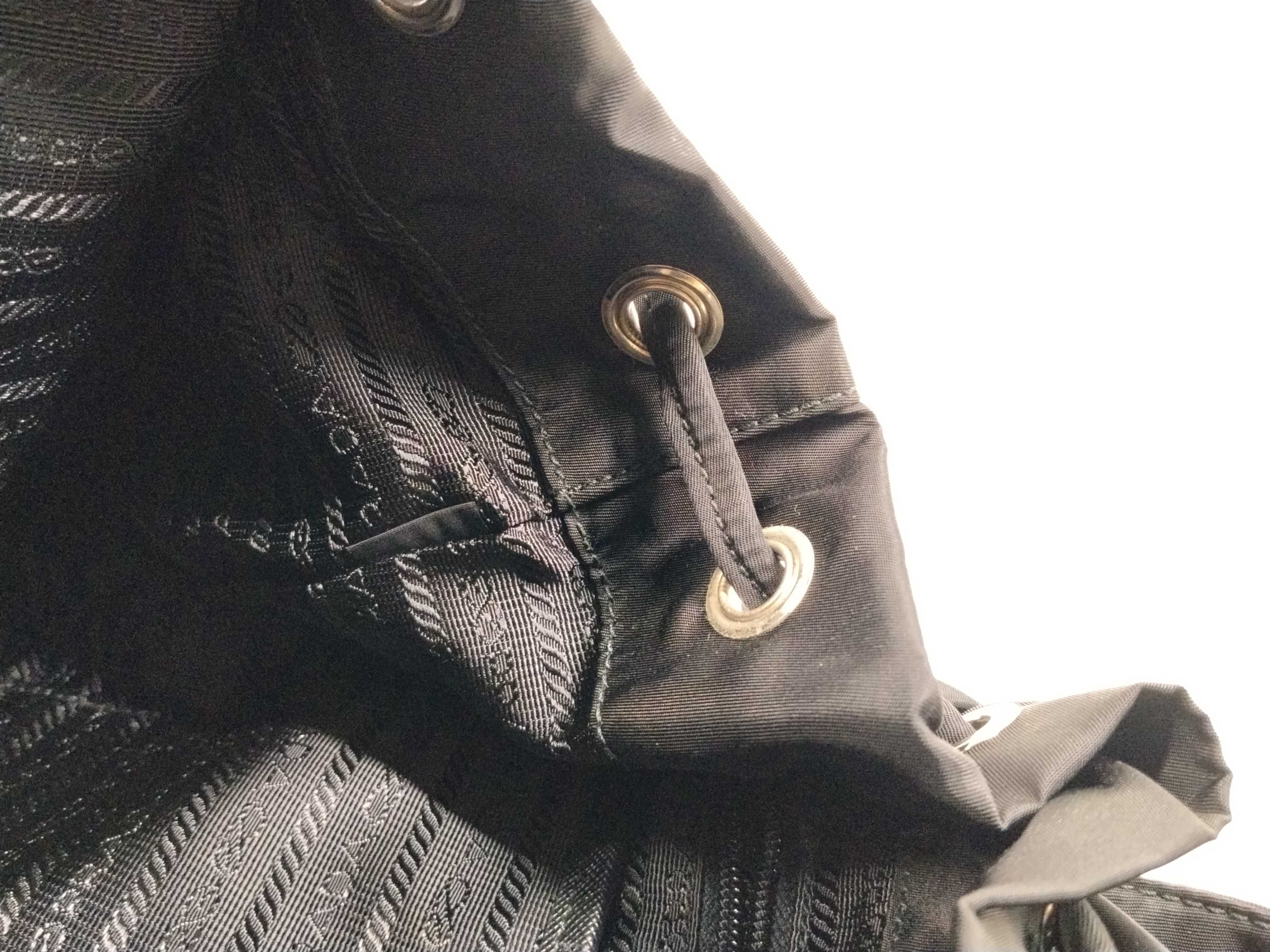 Nylon Backpack, Black — view 12