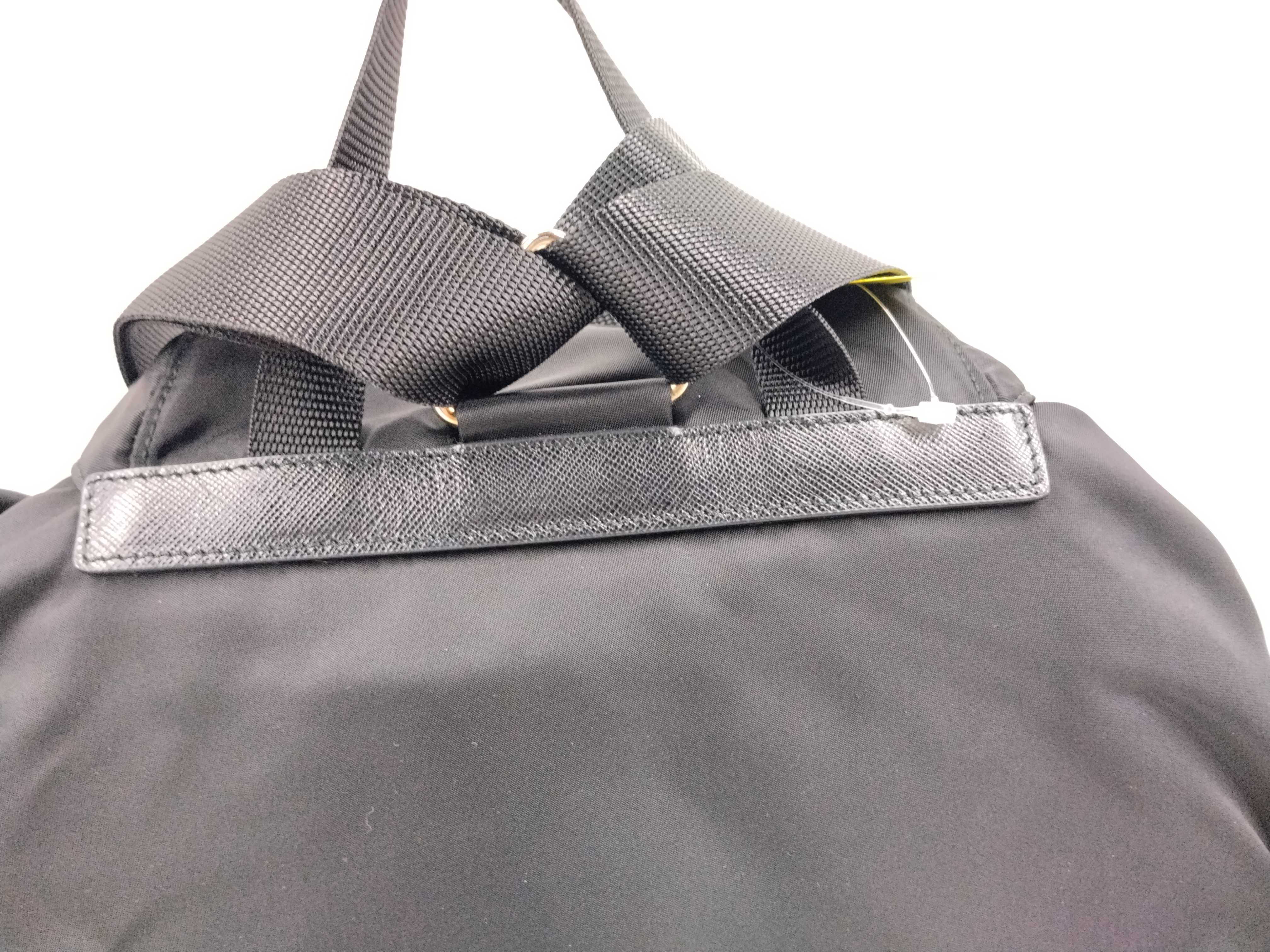 Nylon Backpack, Black — view 3