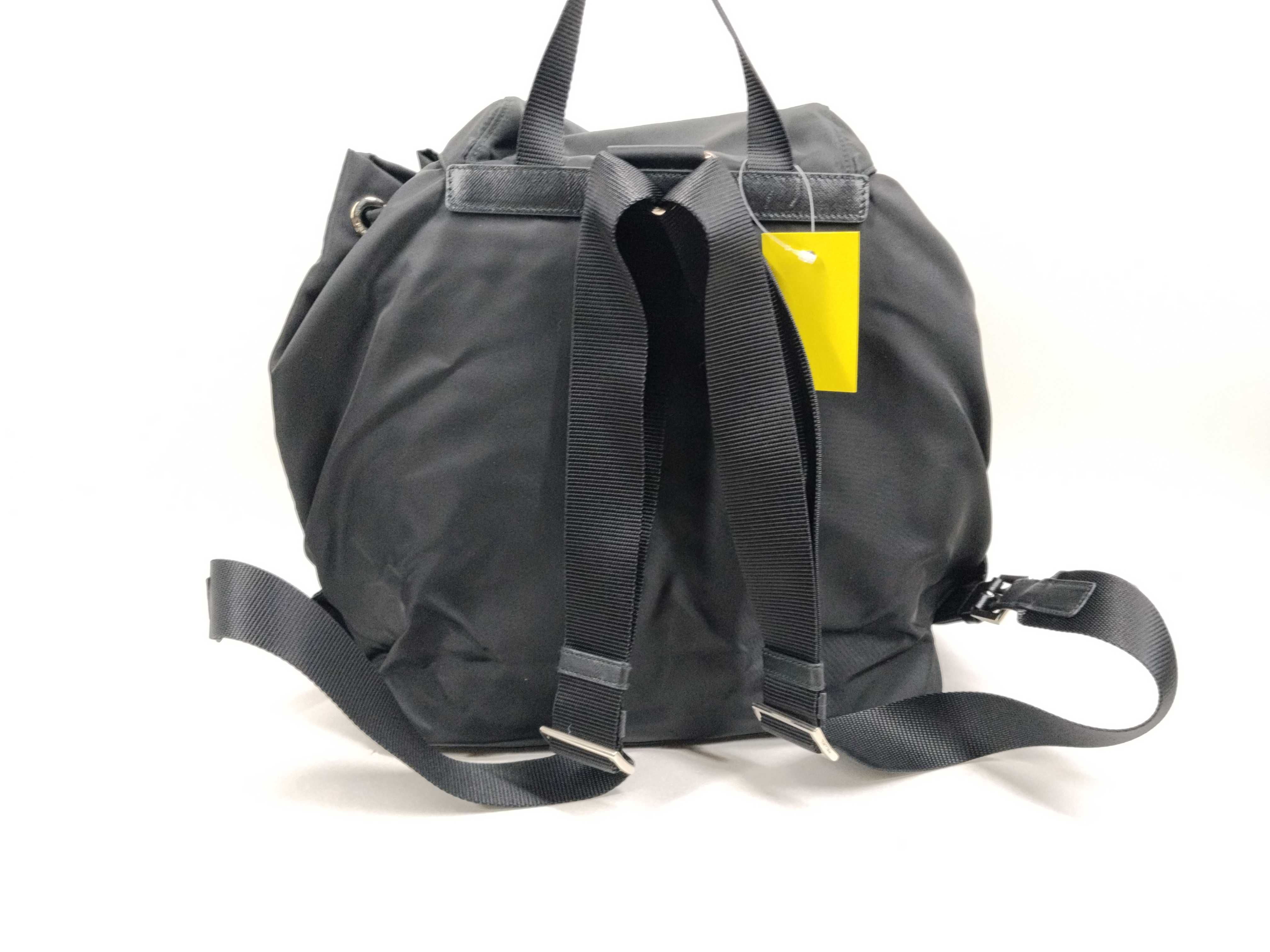 Nylon Backpack, Black — view 5