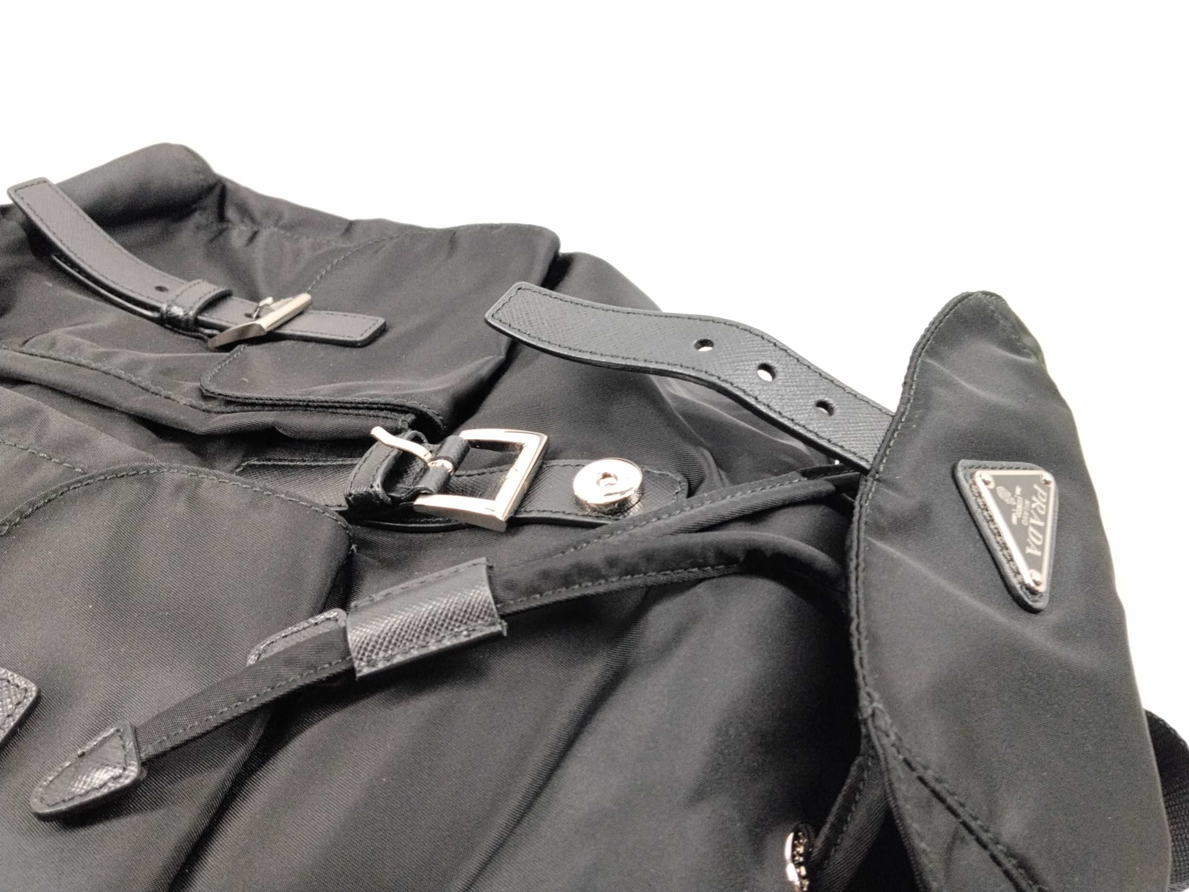 Nylon Backpack, Black — view 9