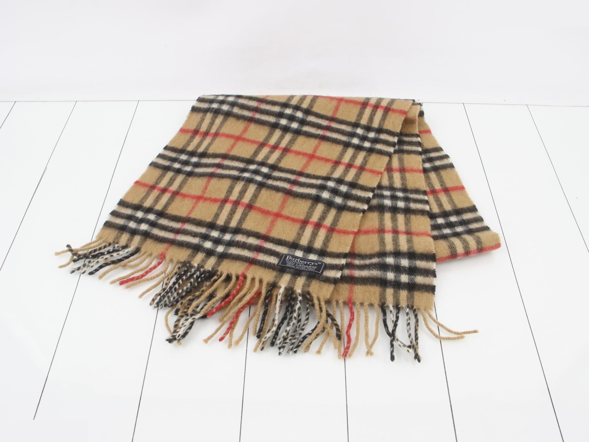 Nova Check 100% Cashmere Scarf — view 2