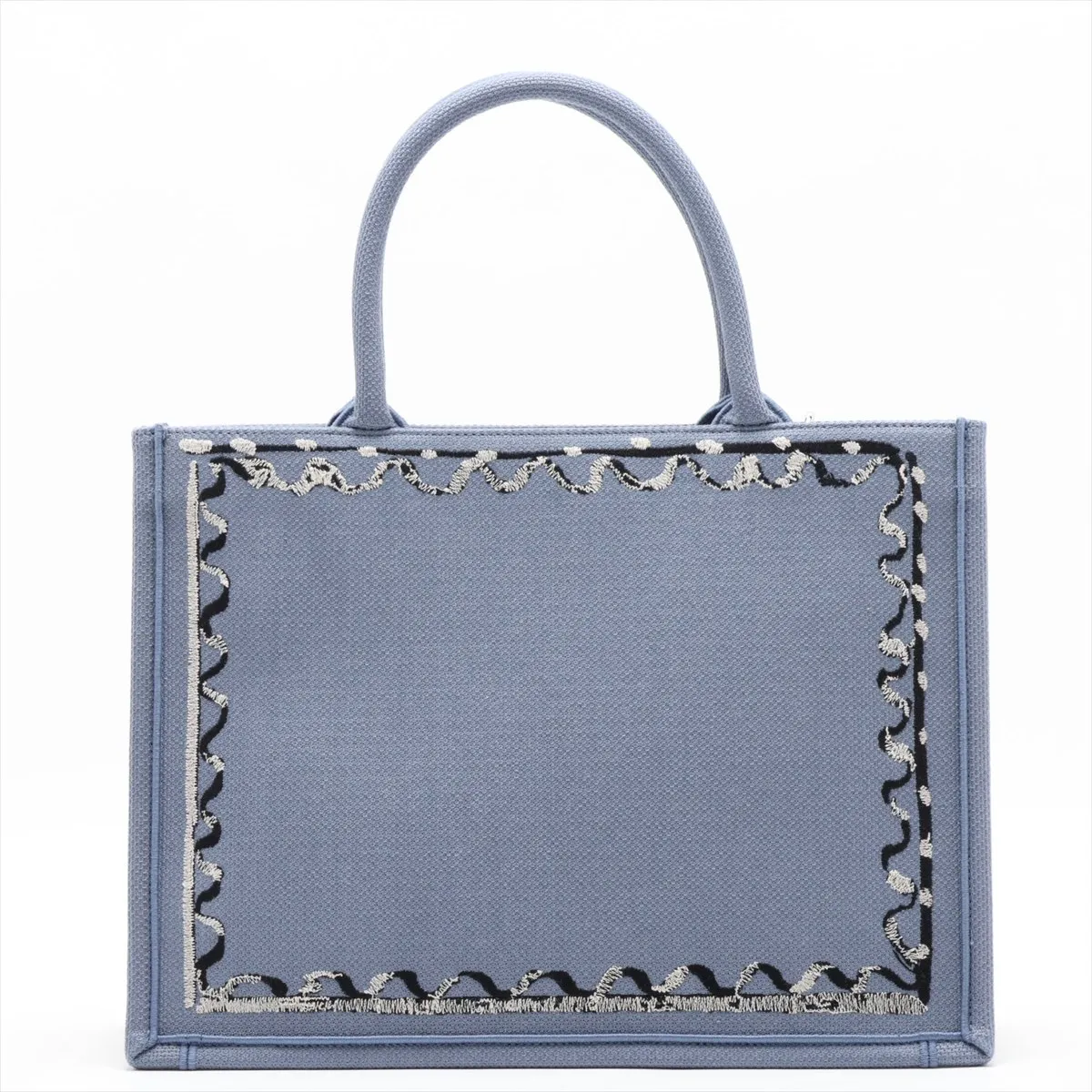 Book Tote Small Canvas 2-Way Tote Bag Blue — view 2