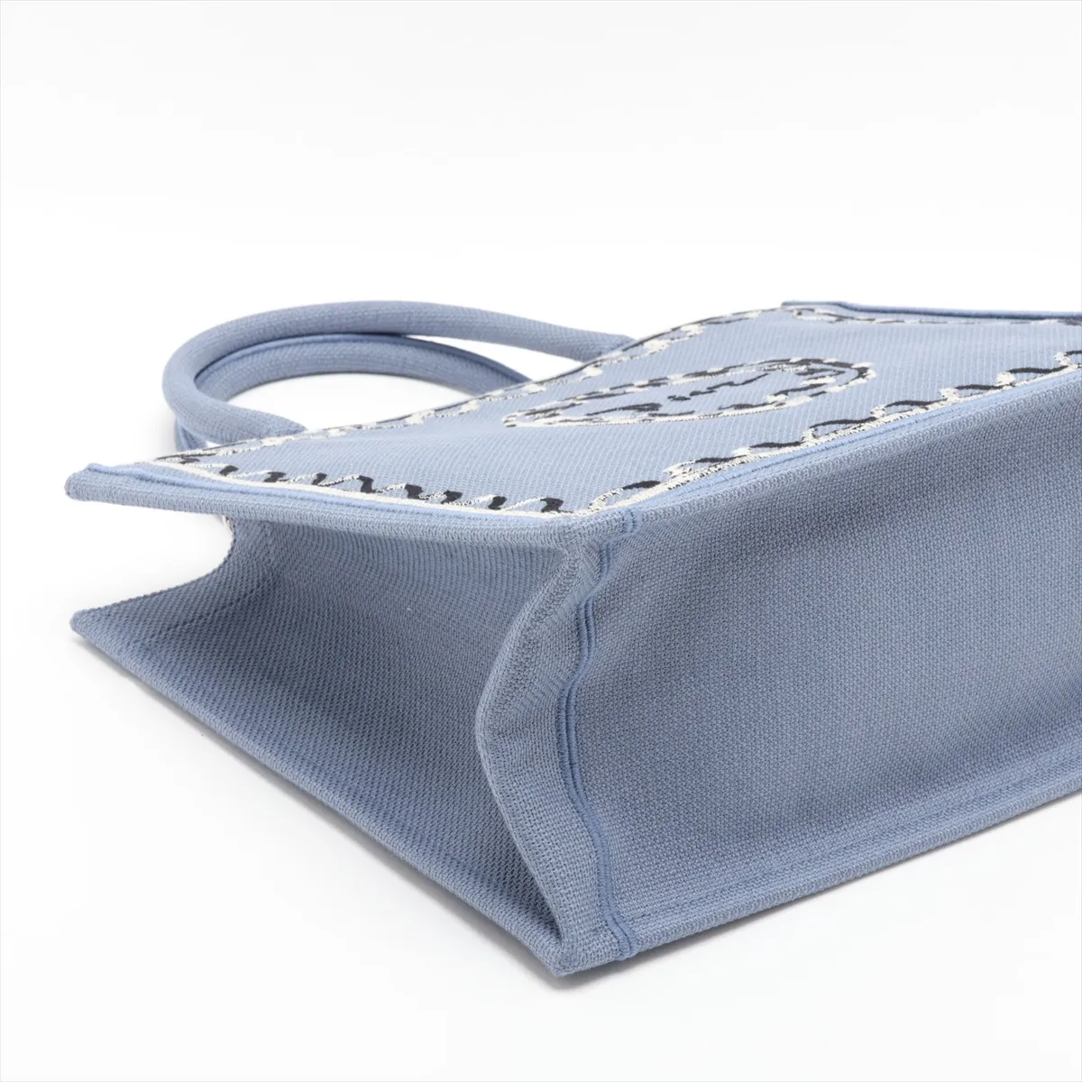 Book Tote Small Canvas 2-Way Tote Bag Blue — view 4