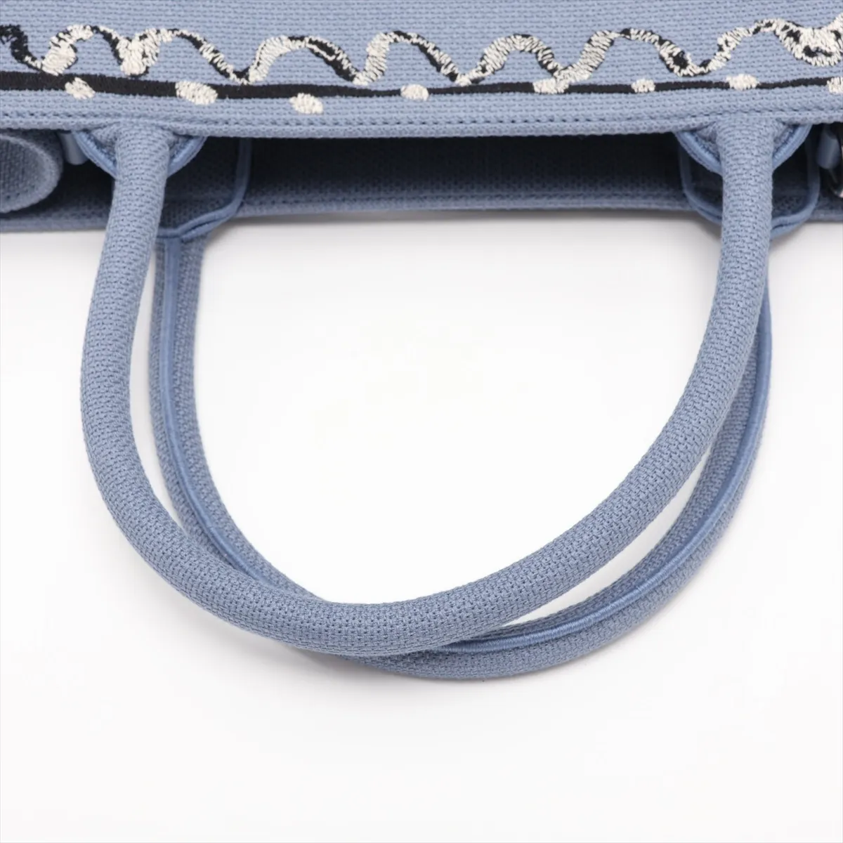 Book Tote Small Canvas 2-Way Tote Bag Blue — view 5