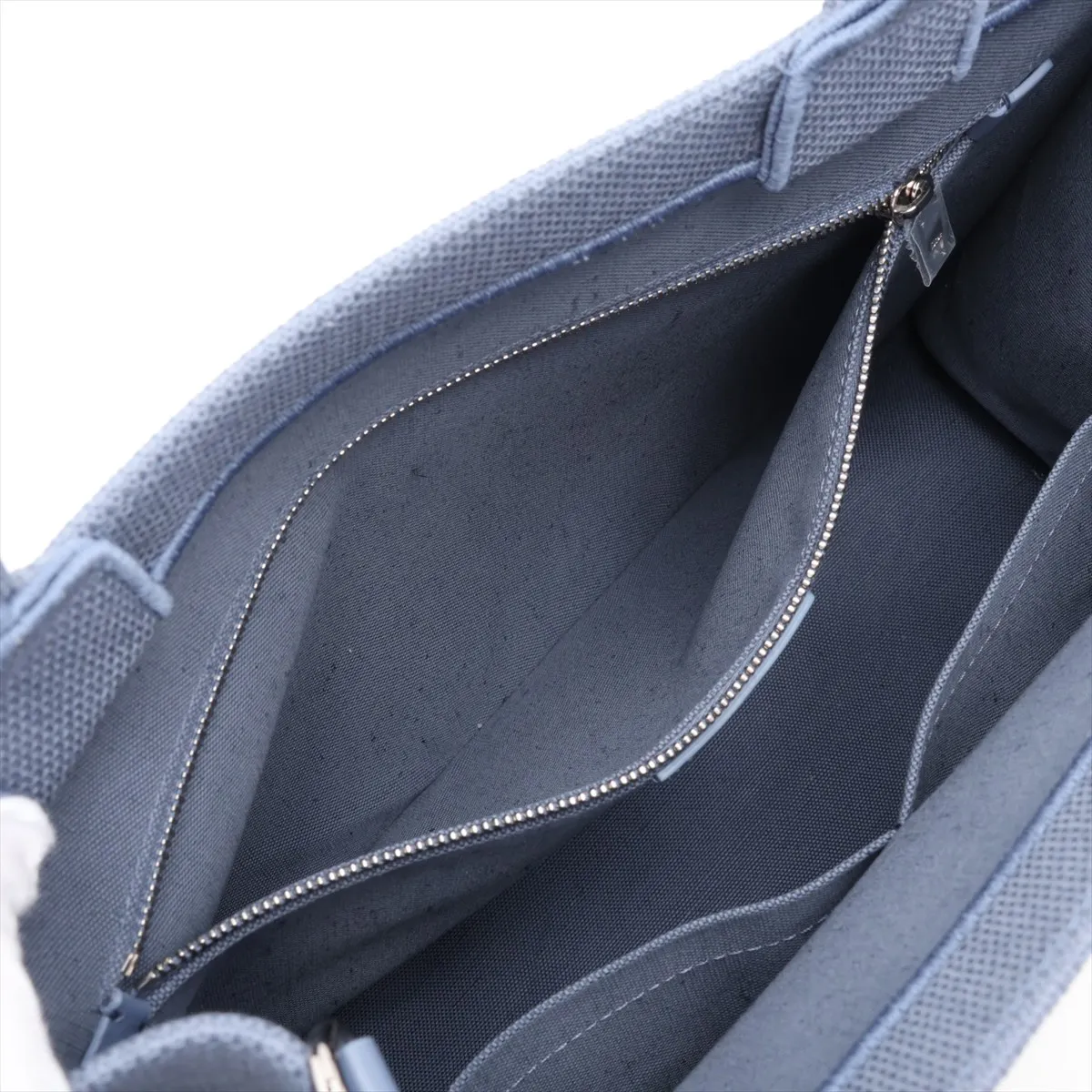 Book Tote Small Canvas 2-Way Tote Bag Blue — view 9