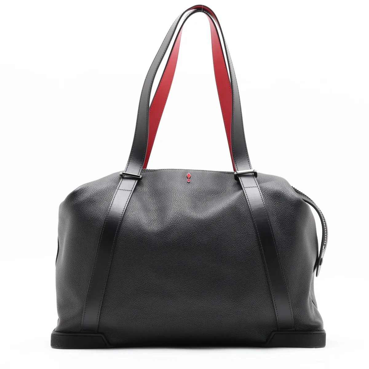 Damon Leather Boston Bag, Black — view 2