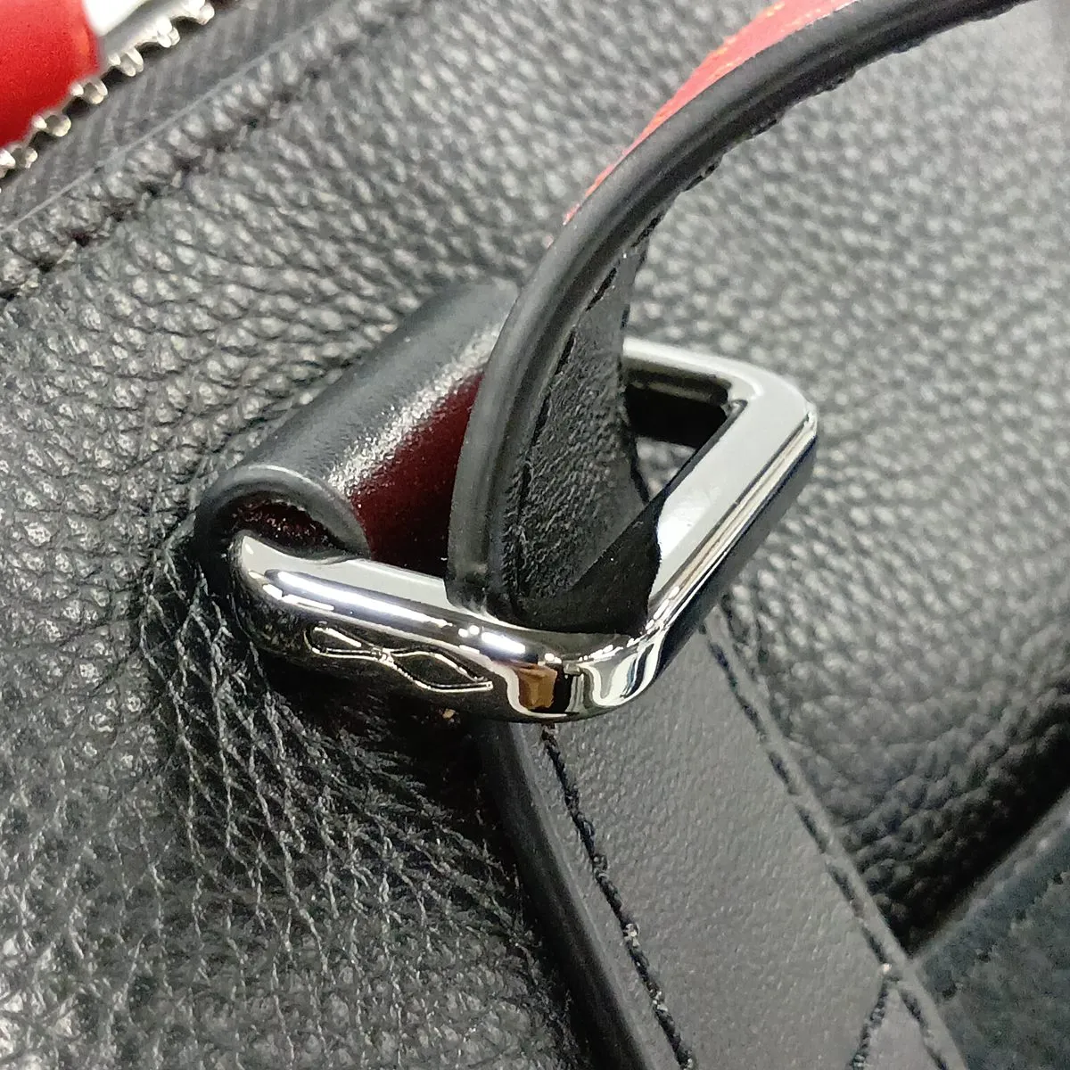 Damon Leather Boston Bag, Black — view 14