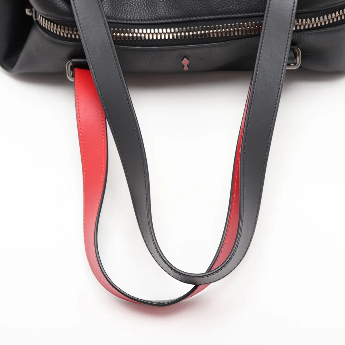 Damon Leather Boston Bag, Black — view 5