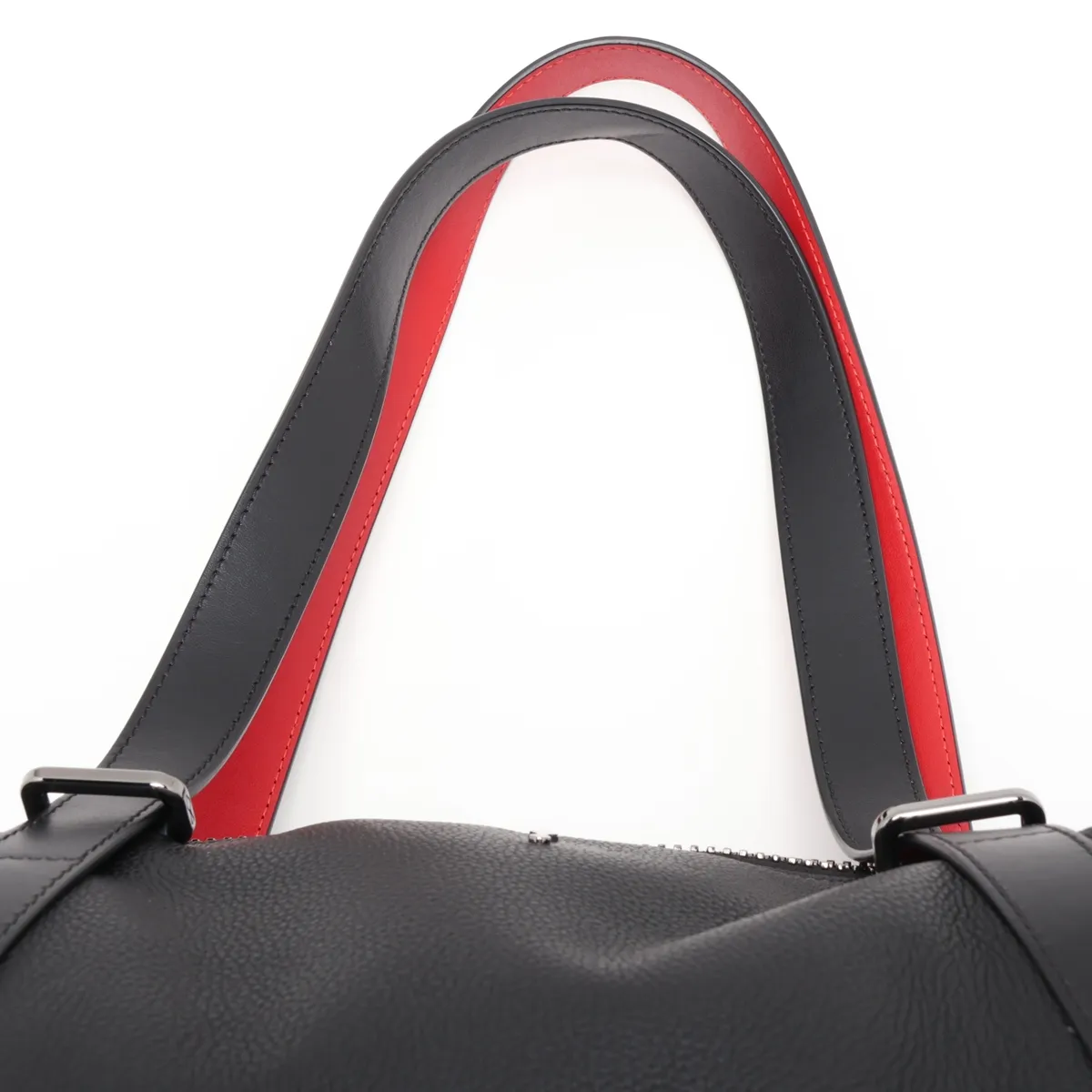 Damon Leather Boston Bag, Black — view 6