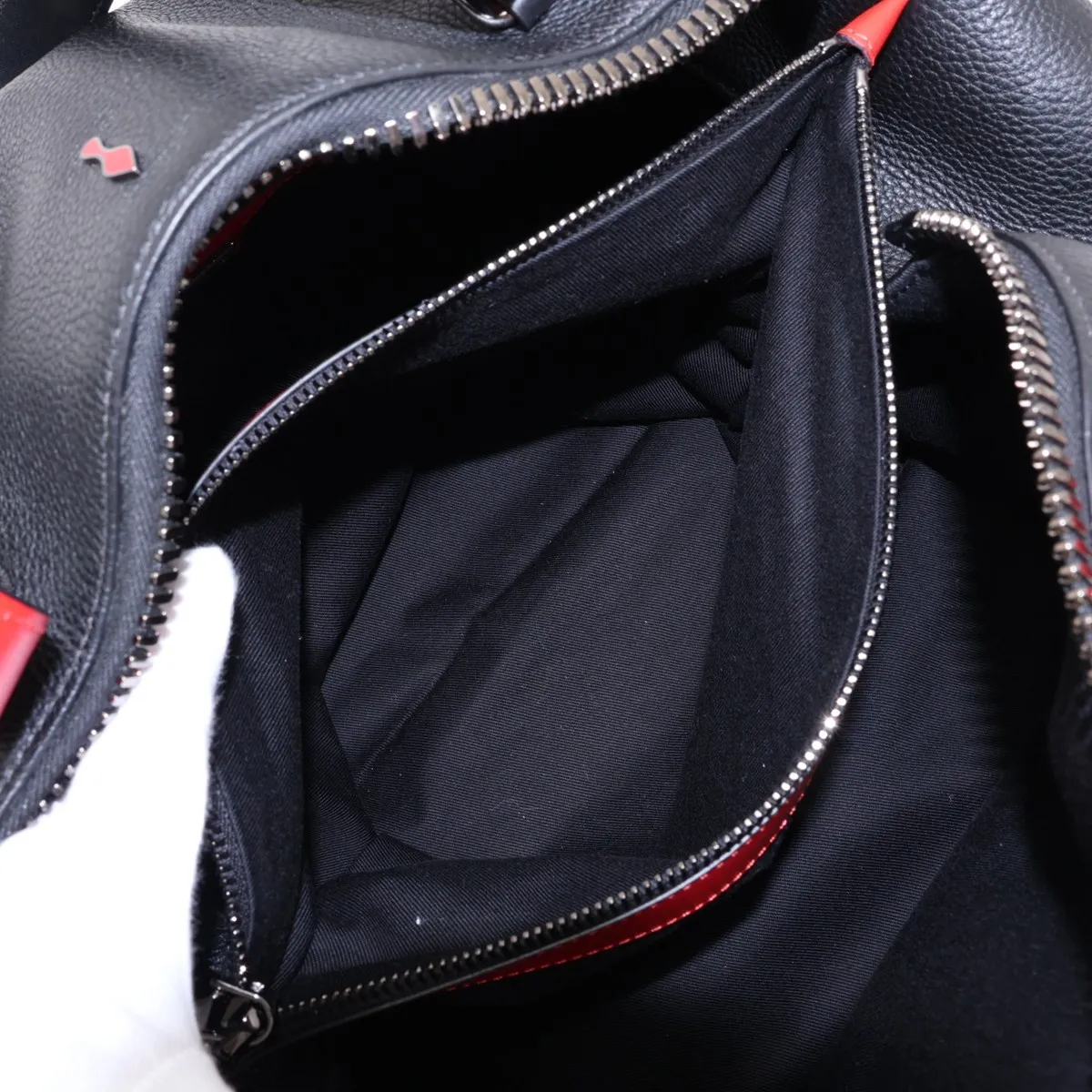 Damon Leather Boston Bag, Black — view 9