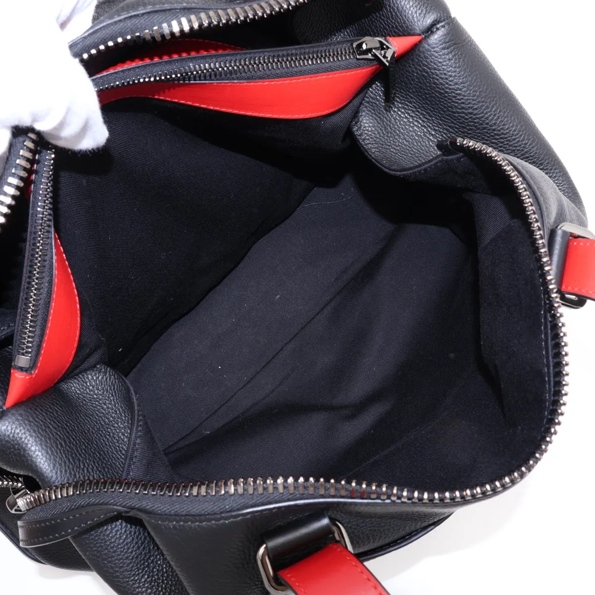 Damon Leather Boston Bag, Black — view 10