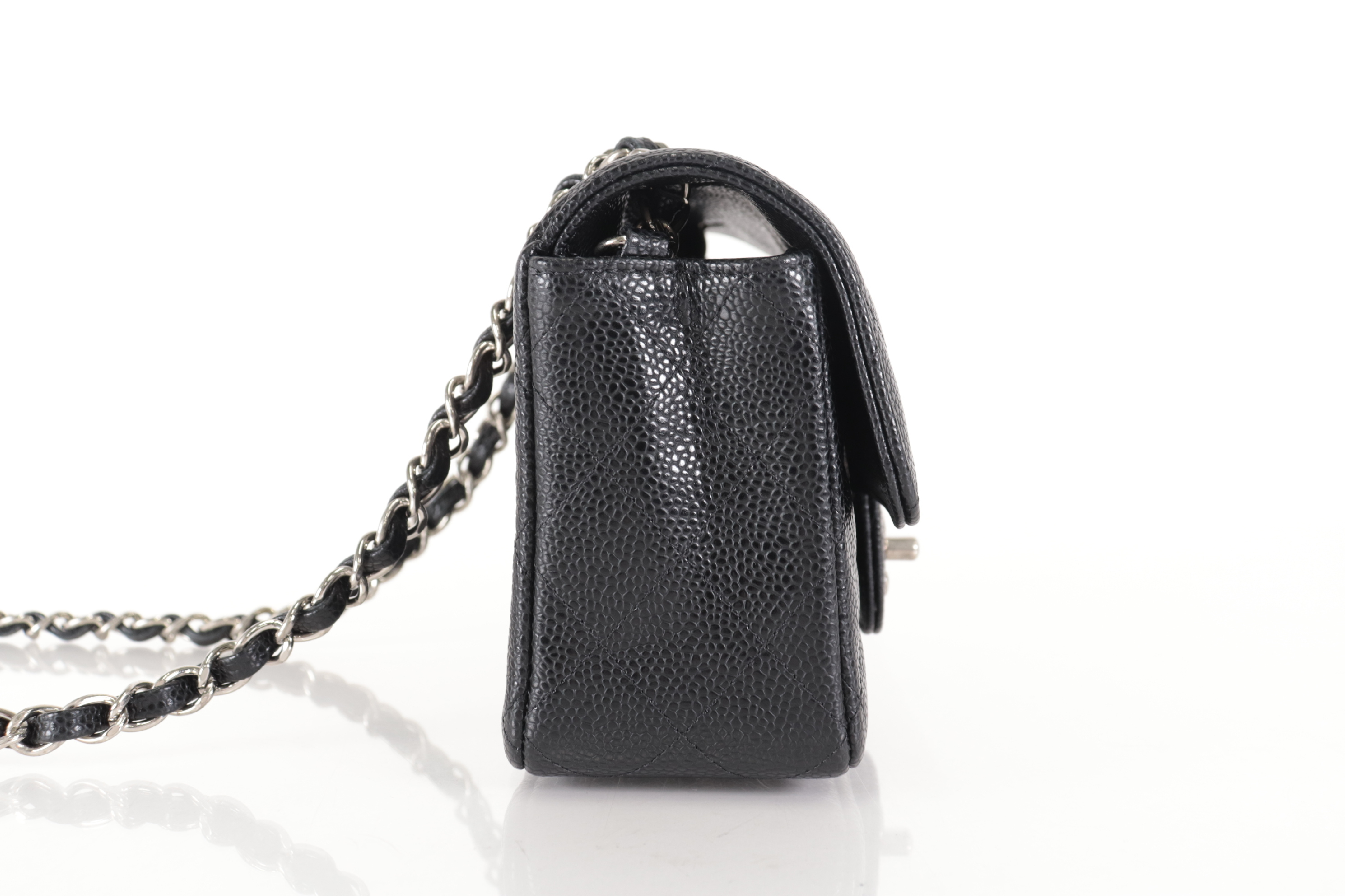Caviar Mini Chain Shoulder Bag W20 (Serial Number 24) — view 3
