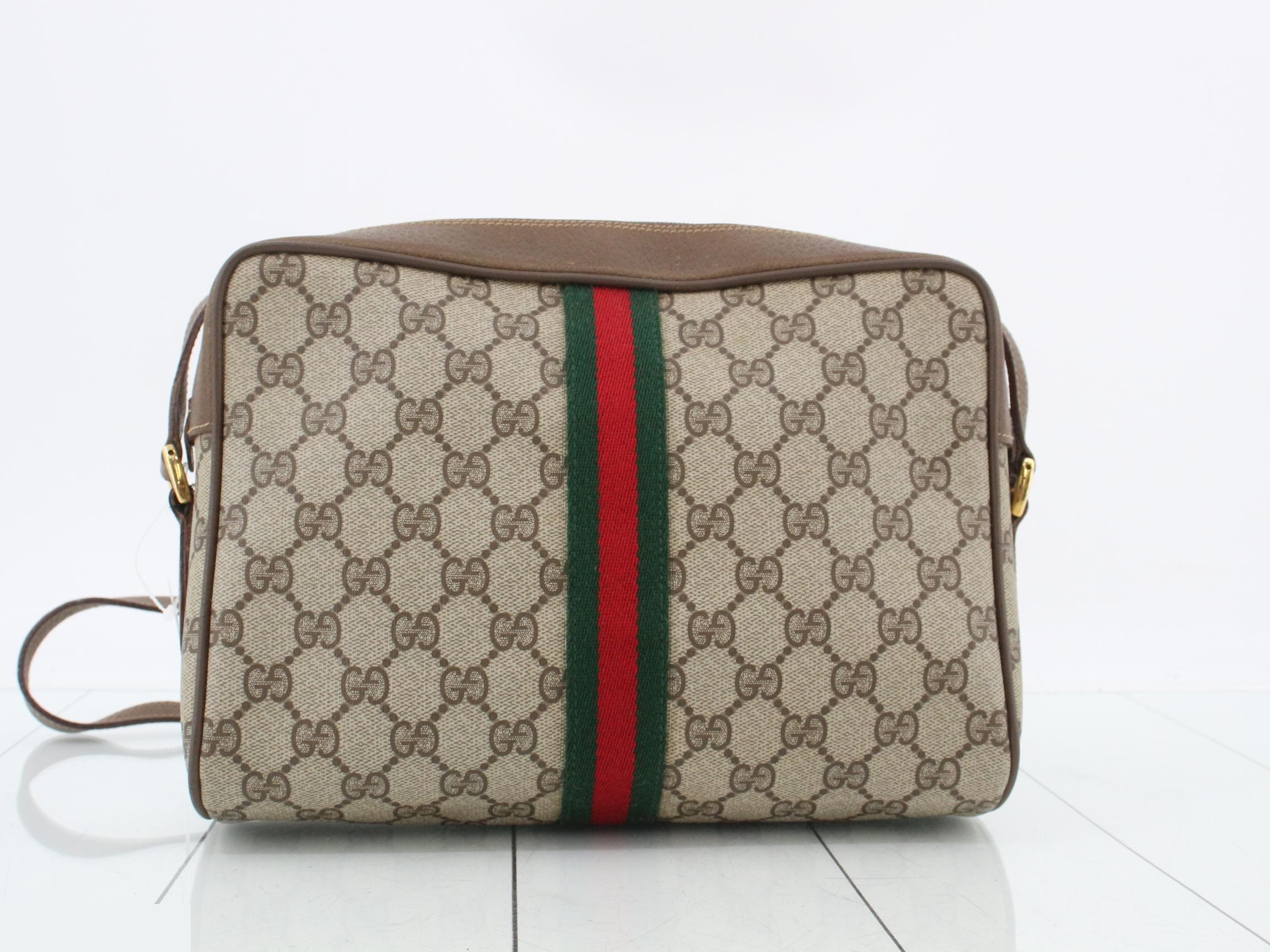 GG Supreme Shoulder Bag, Sherry, PVC — view 2