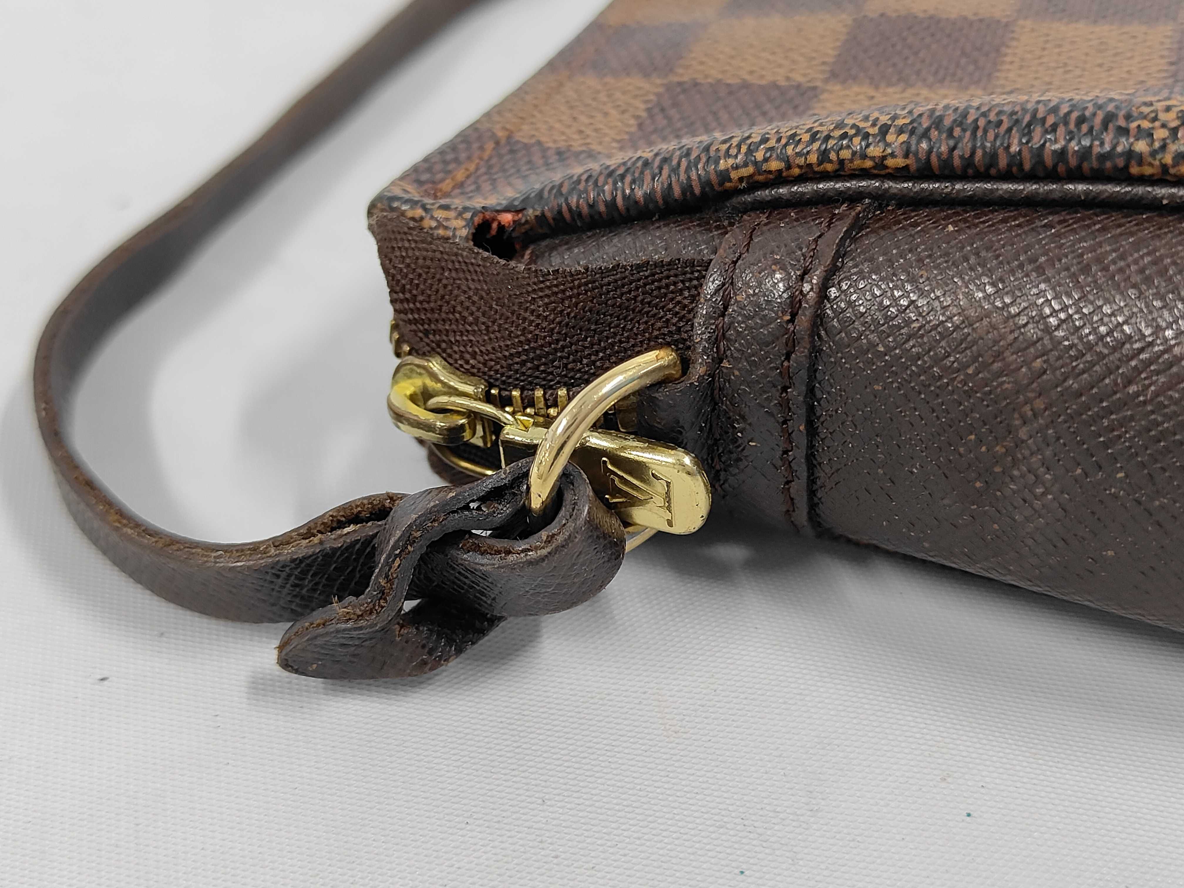 Damier Leather Trouse Makeup Pouch Handbag — view 6