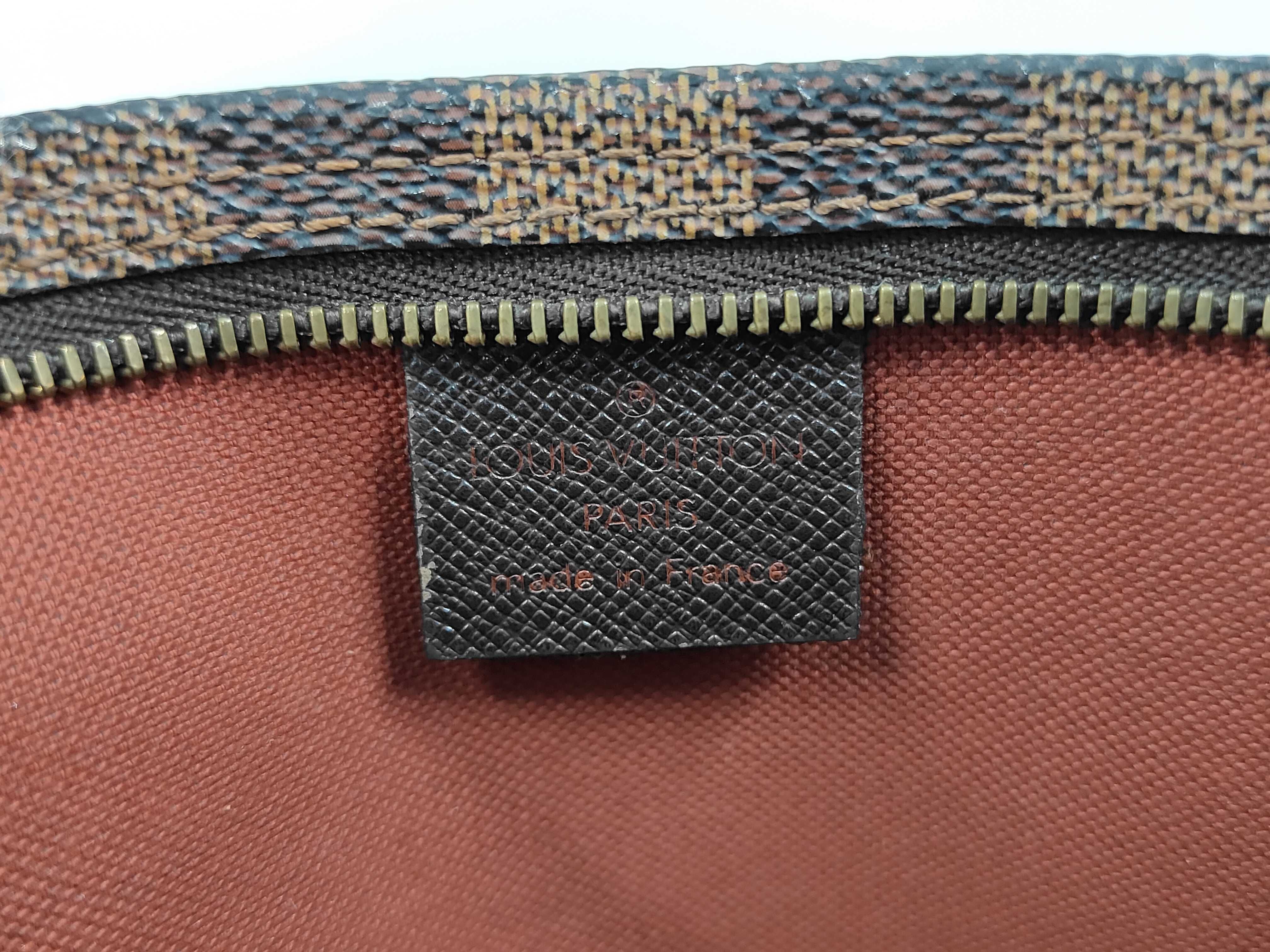 Damier Leather Trouse Makeup Pouch Handbag — view 8