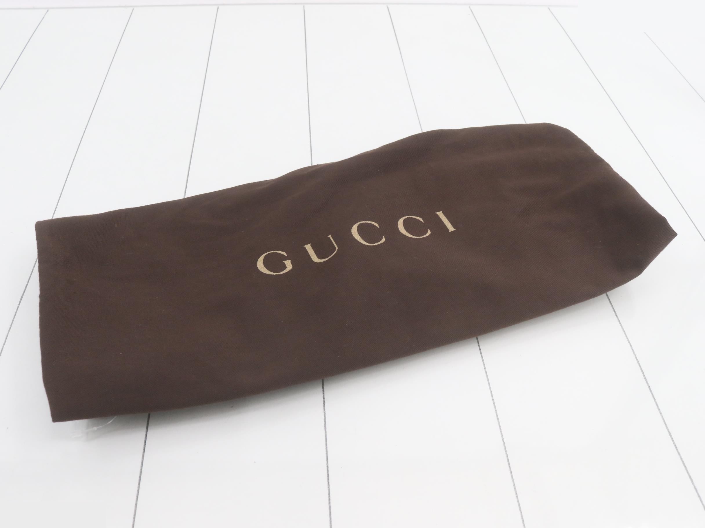 GG Canvas Leather Perforated Shoulder Bag — view 7